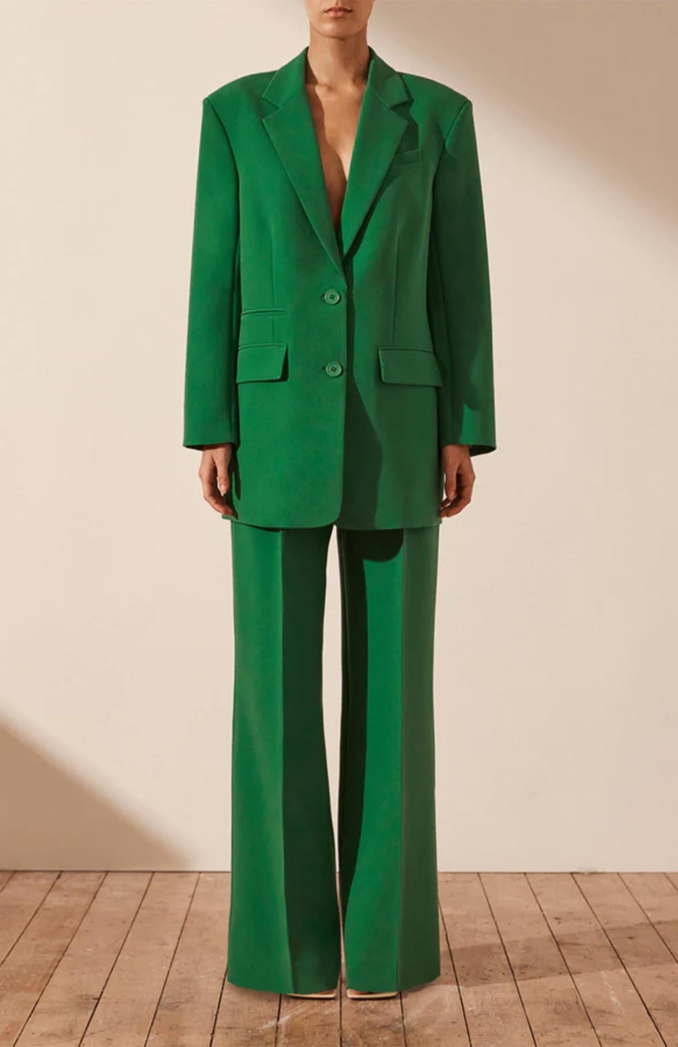 Emerald Enigma | Green Blazer Sets