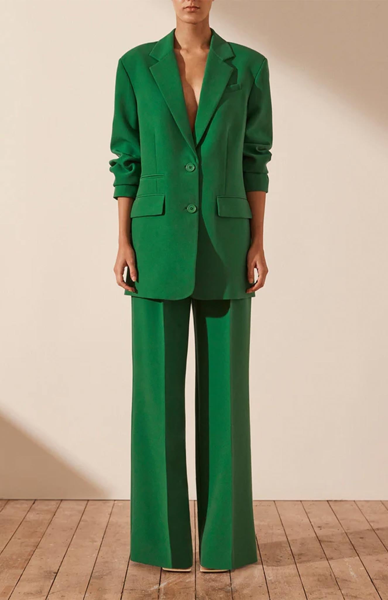 Emerald Enigma | Green Blazer Sets