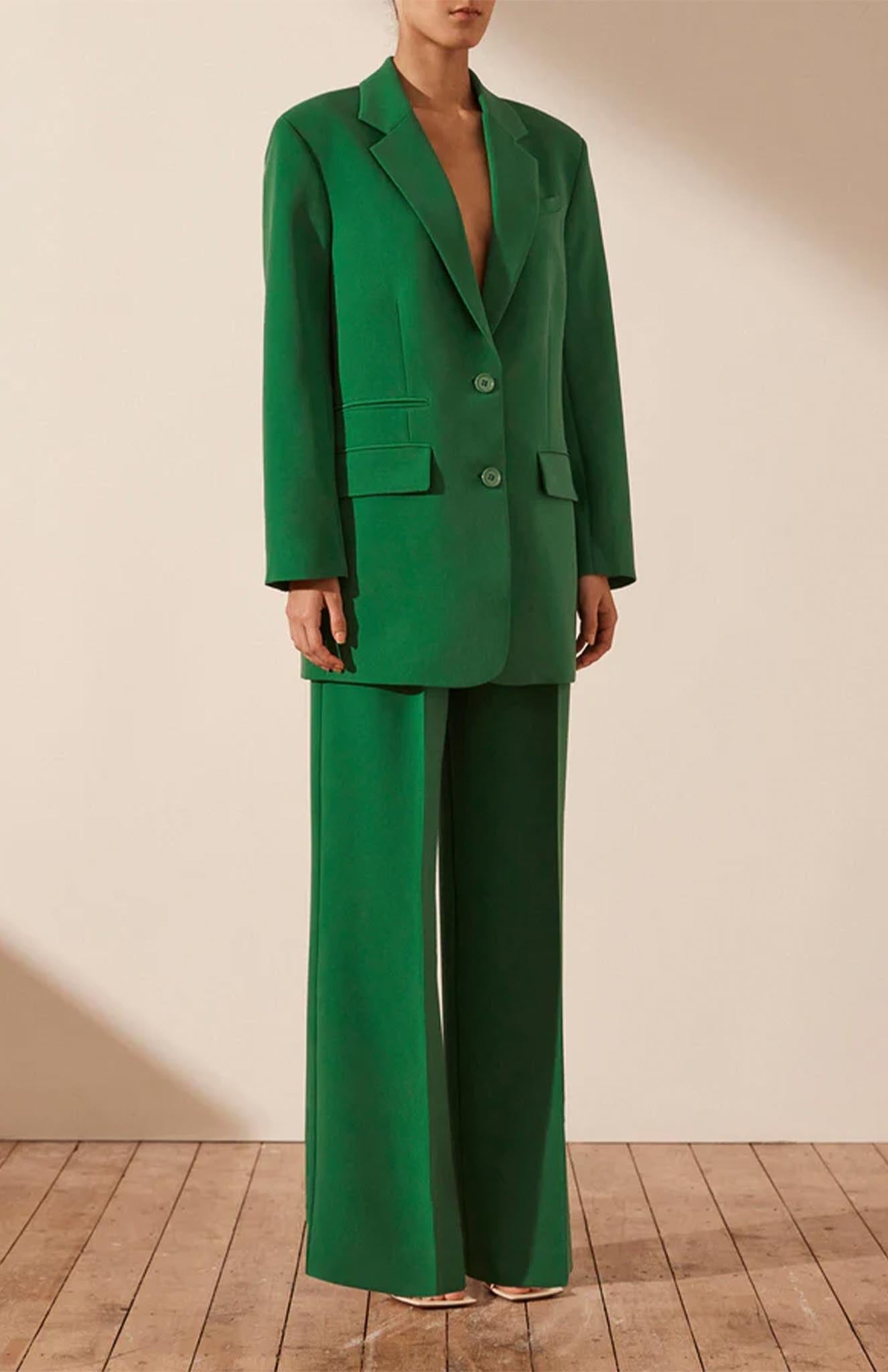 Green Aileana Blazer Set main image 1