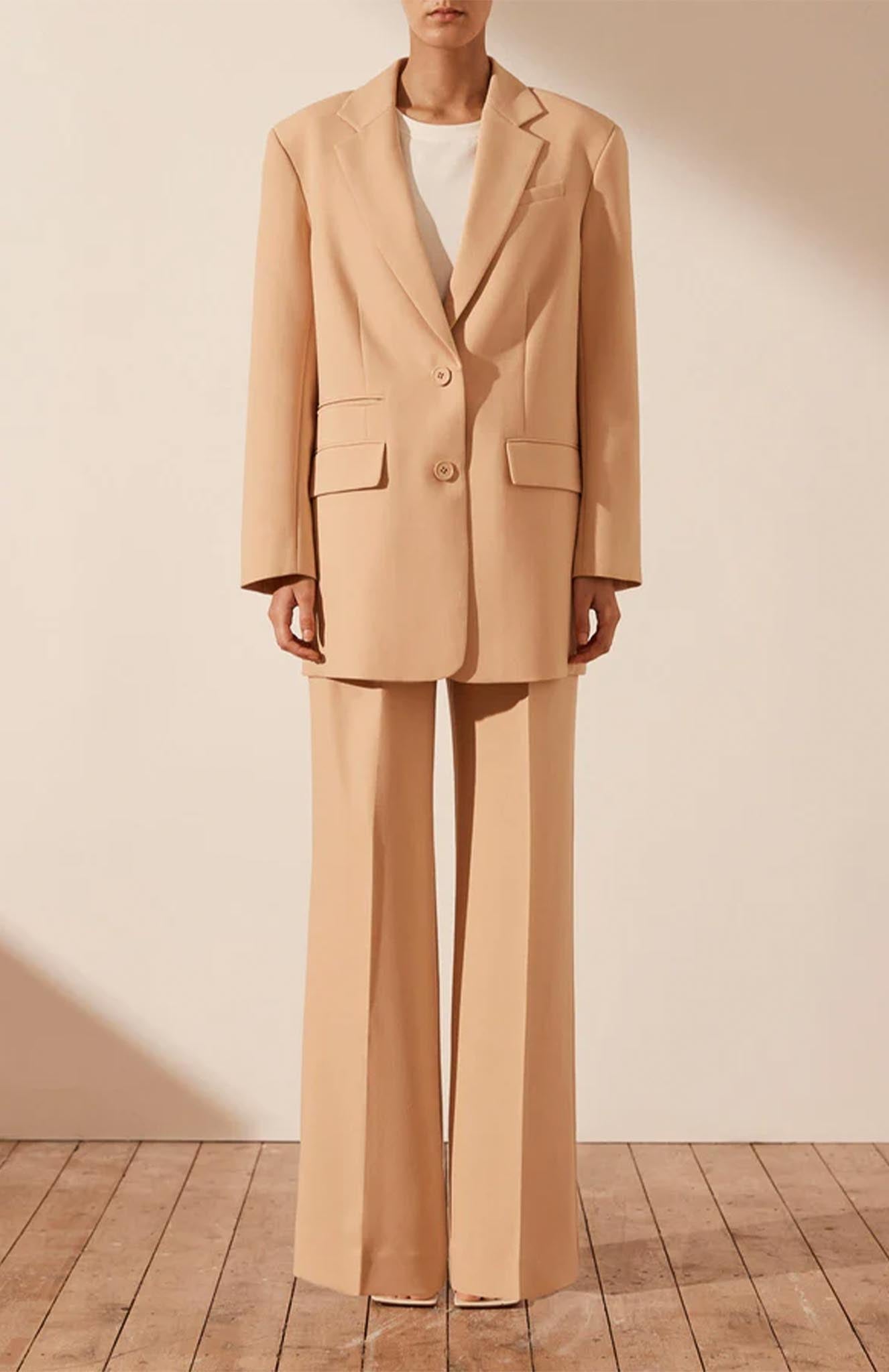 Bougie Beige | Beige Blazer Sets