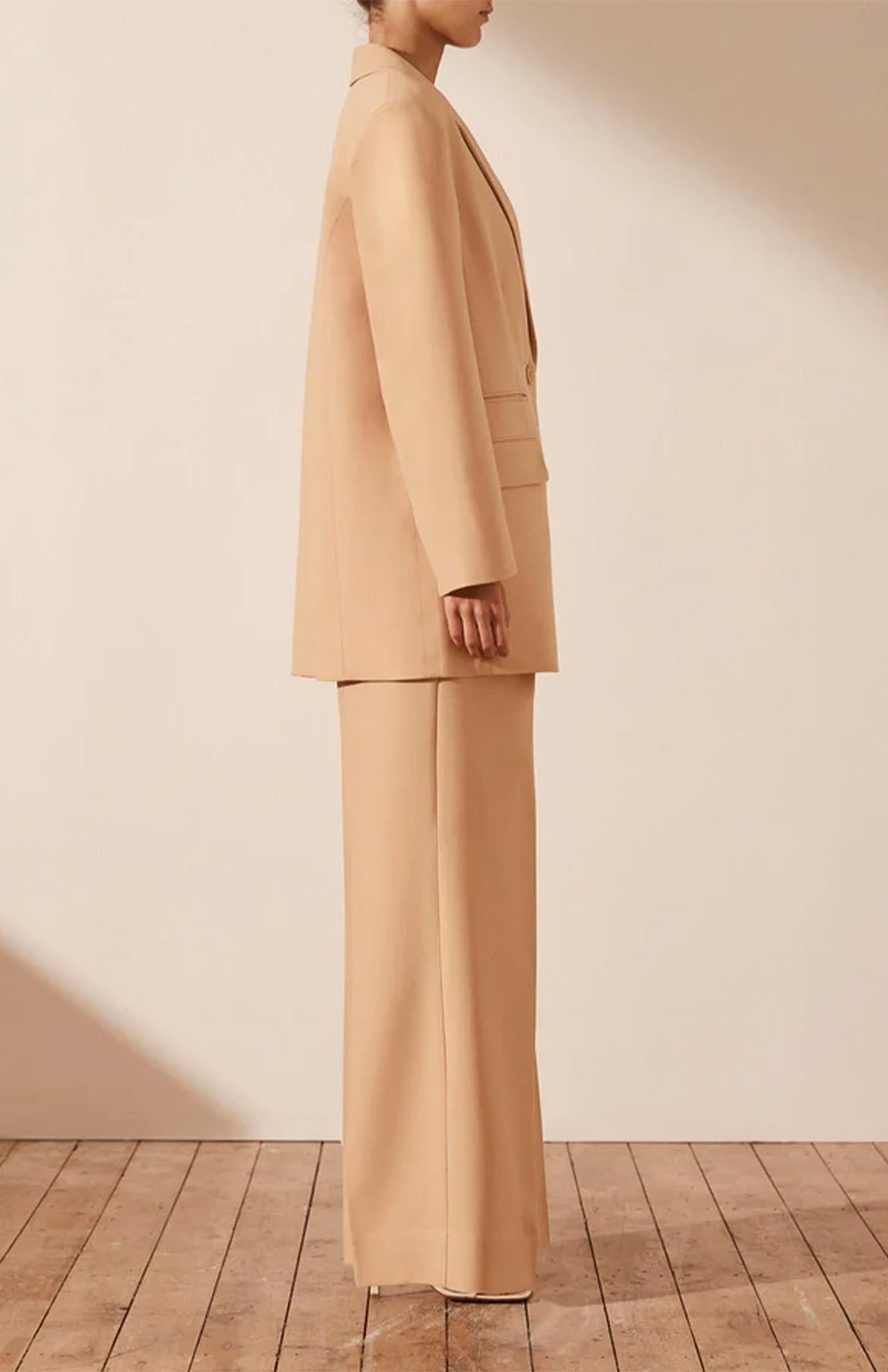 Bougie Beige | Beige Blazer Sets
