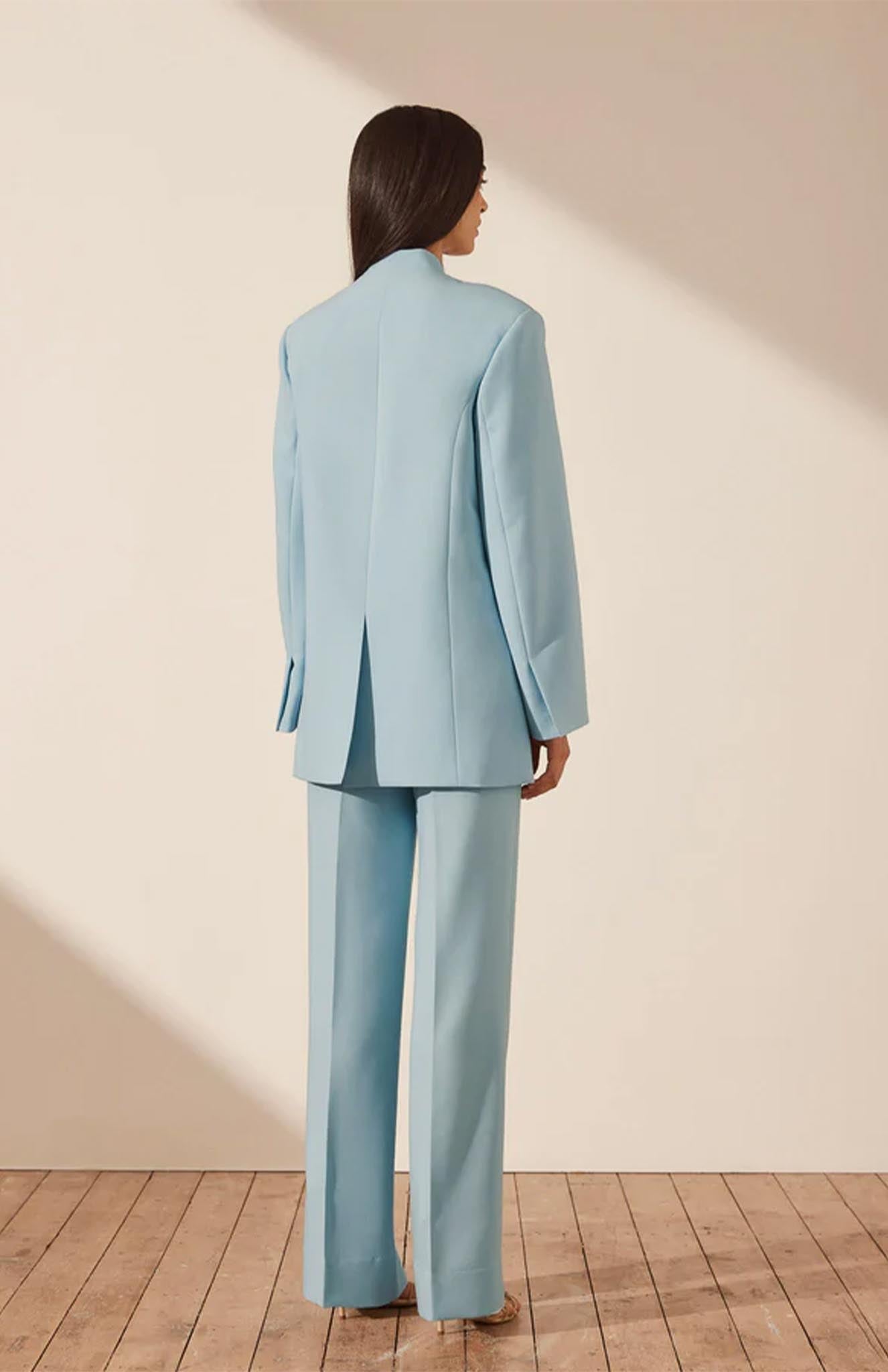 Sky Luxe Blazer Set | Sky Blue Blazer Set