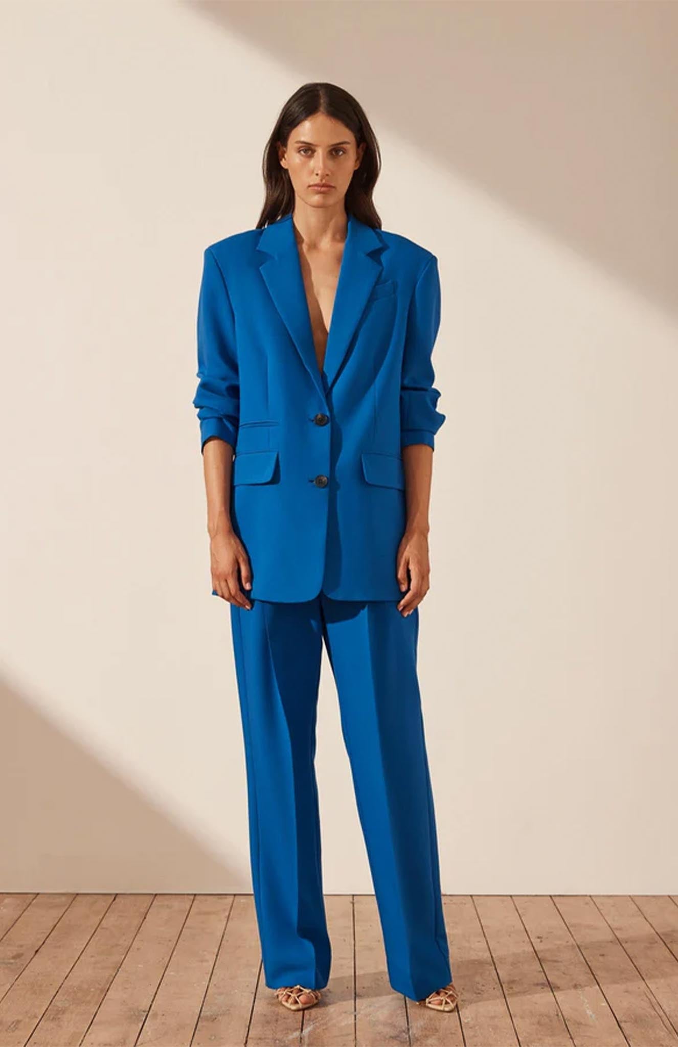 Cobalt Confidence Blue Blazer Sets