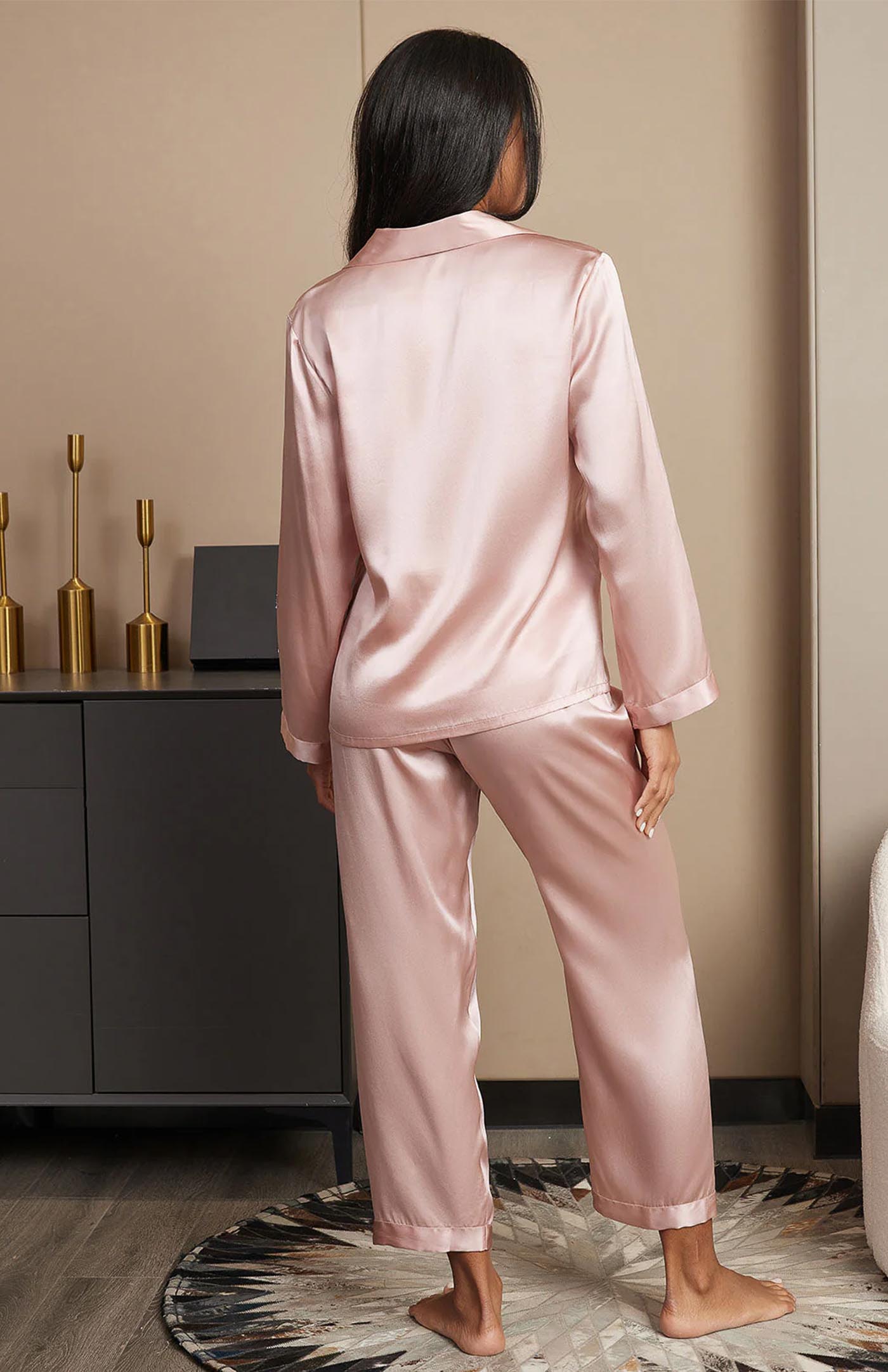 Baby Pink Princess | Satin Loungewear Set Women - Medium