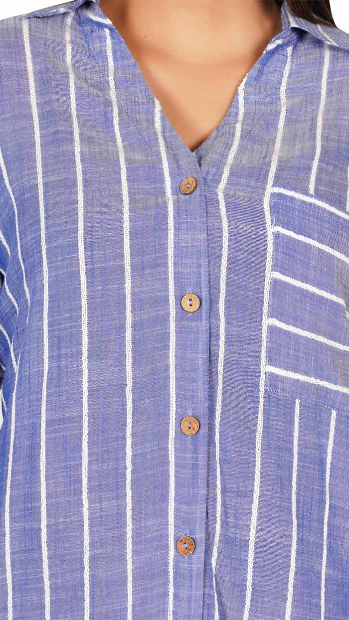 Products-Blue-and-White-Striped-Printed-Casual-Long-Sleeve-Stylish-V-Neck-Shirts-with-Pocket