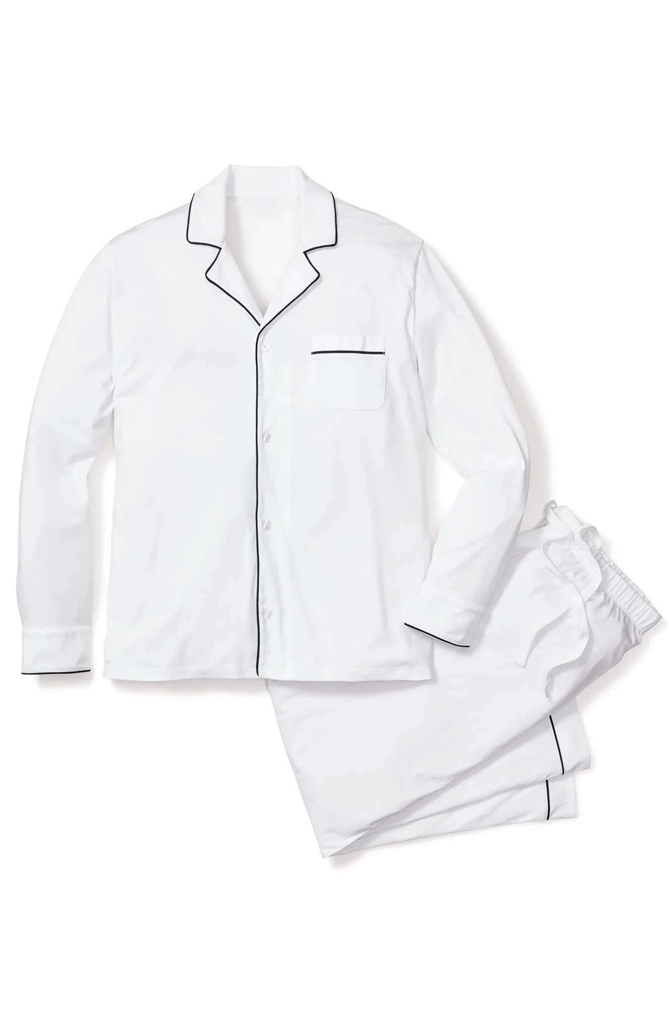Sofa Safari | White Loungewear Set with Black Details | 100% Cotton