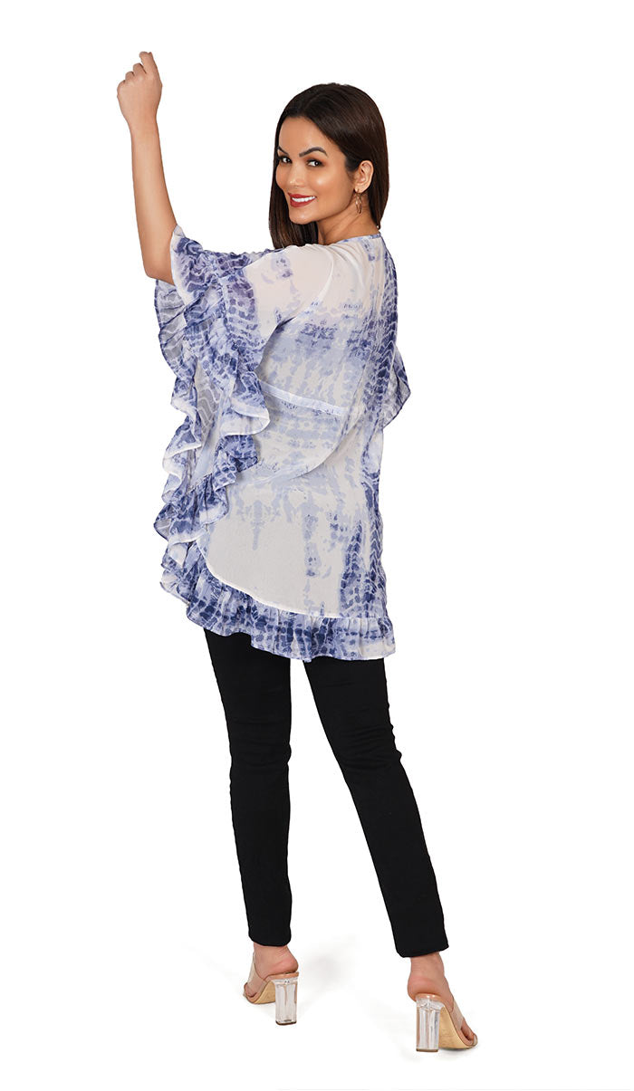 Tie-Dye-Kaftan-Style-Top-Swimsuit-Cover-Ups-V-Neck-Coverup-Beach-Dress