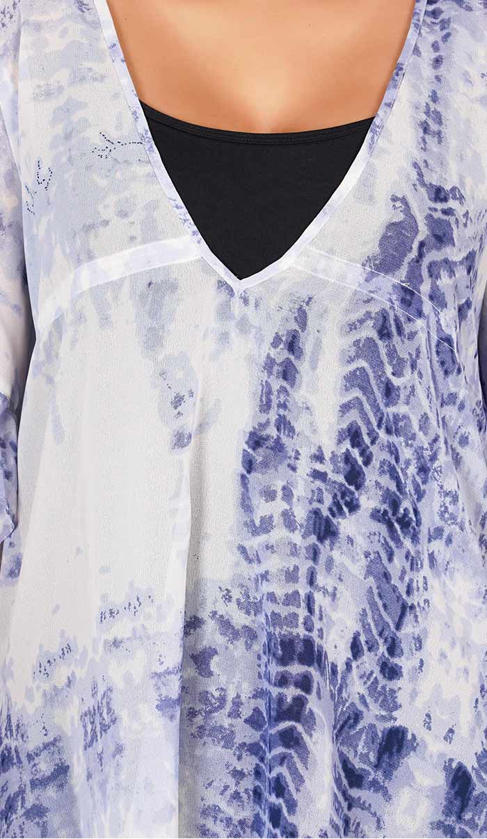 Tie-Dye-Kaftan-Style-Top-Swimsuit-Cover-Ups-V-Neck-Coverup-Beach-Dress