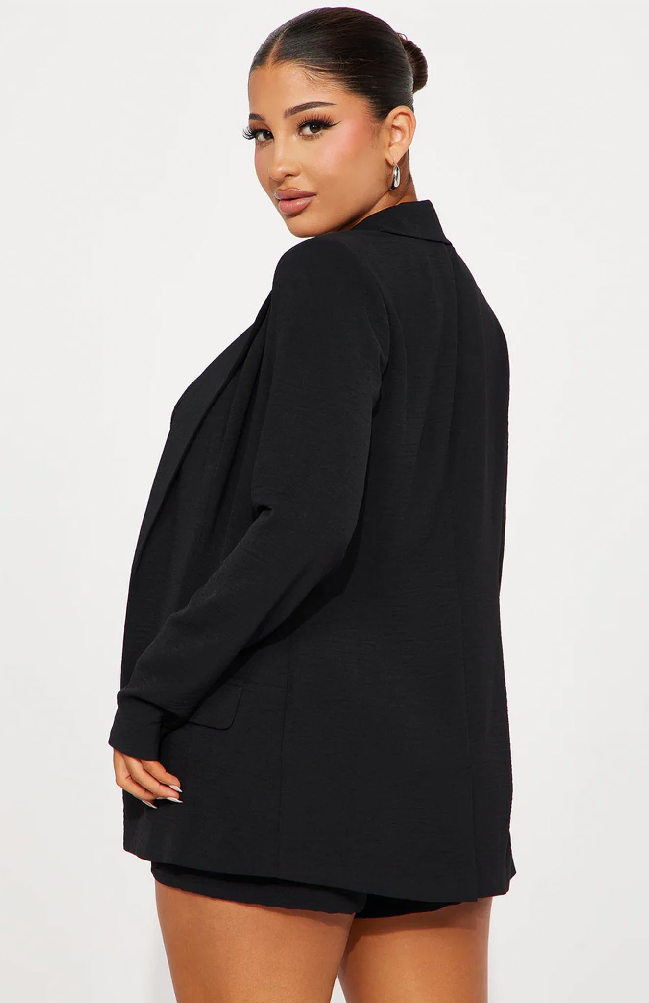 Black Beauty Blazer Short Set | Power Suit - Luxeliv Women