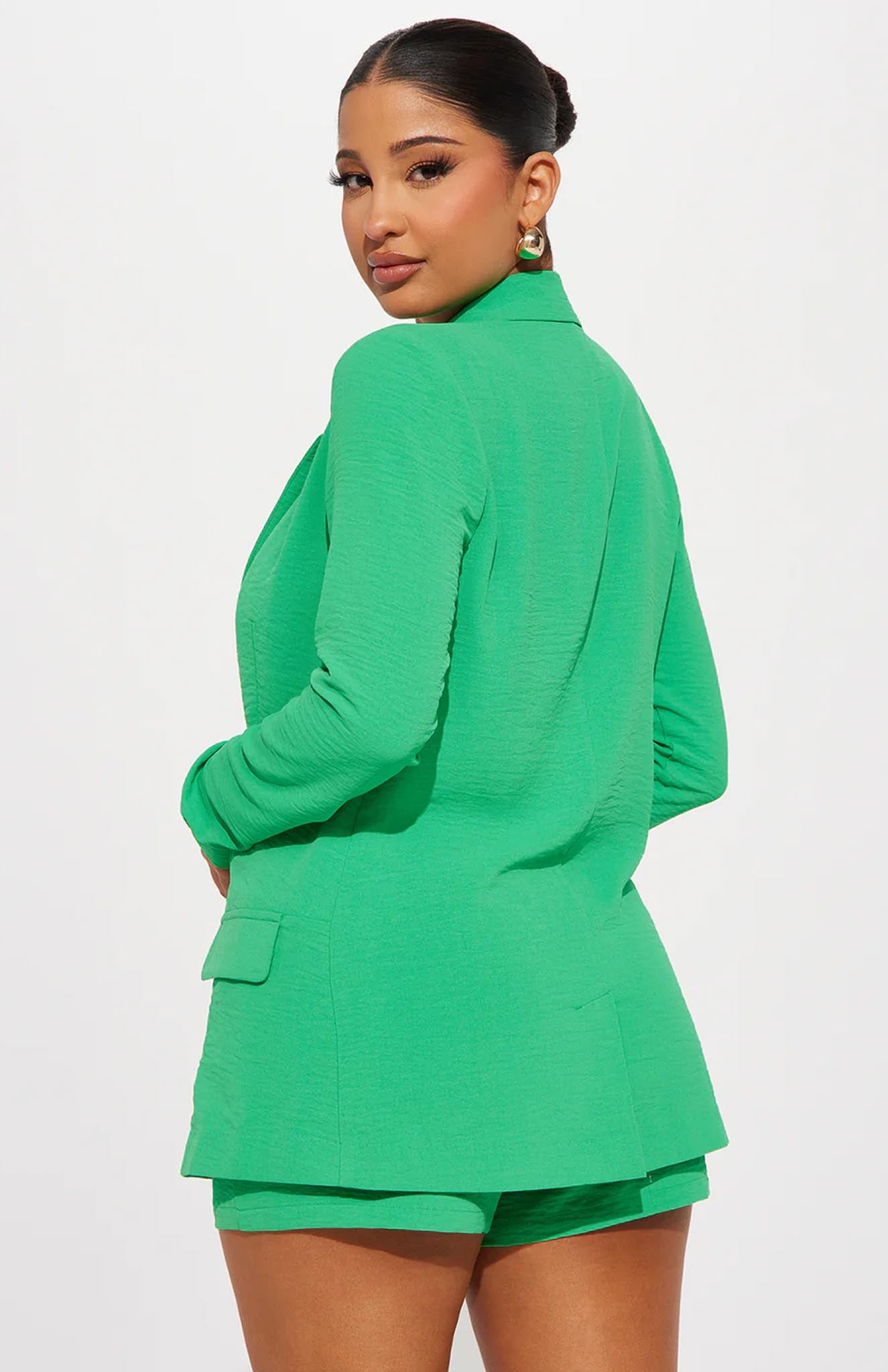 Evergreen Luxe Blazer Short Set | Power Suit | Luxeliv Men
