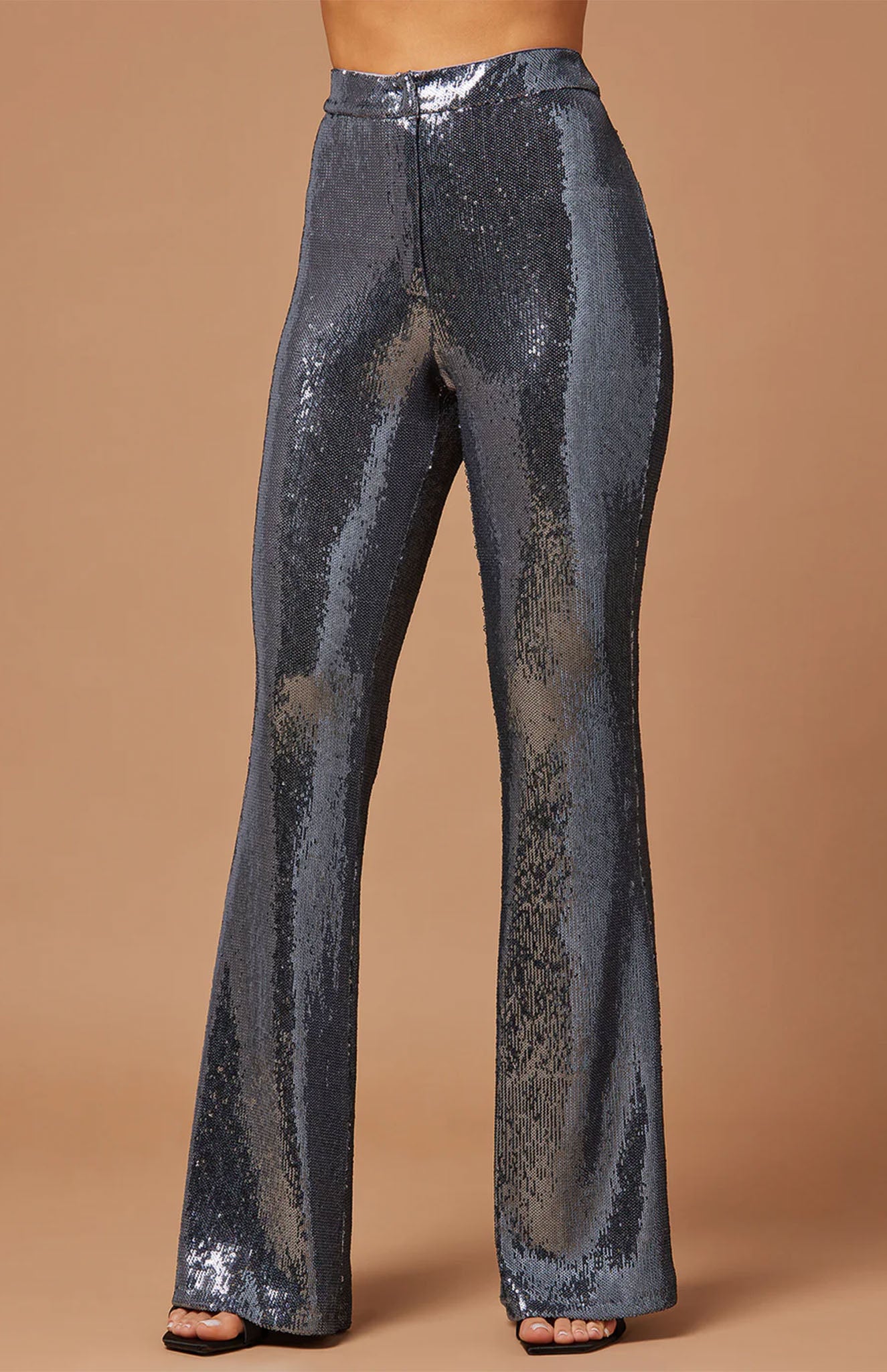 Gunmetal Glamour Power Suit | Grey sequence | Luxeliv Women | Blazer Set