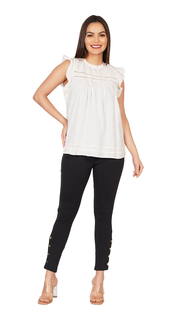 White-Ruffles-Sleeve-Top-_-Round-collar-with-lace-_-embroidery-_-women_s-summer-collection--cotton