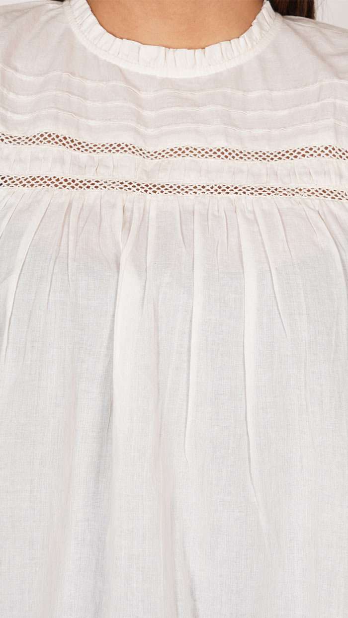 White-Ruffles-Sleeve-Top-_-Round-collar-with-lace-_-embroidery-_-women_s-summer-collection--cotton