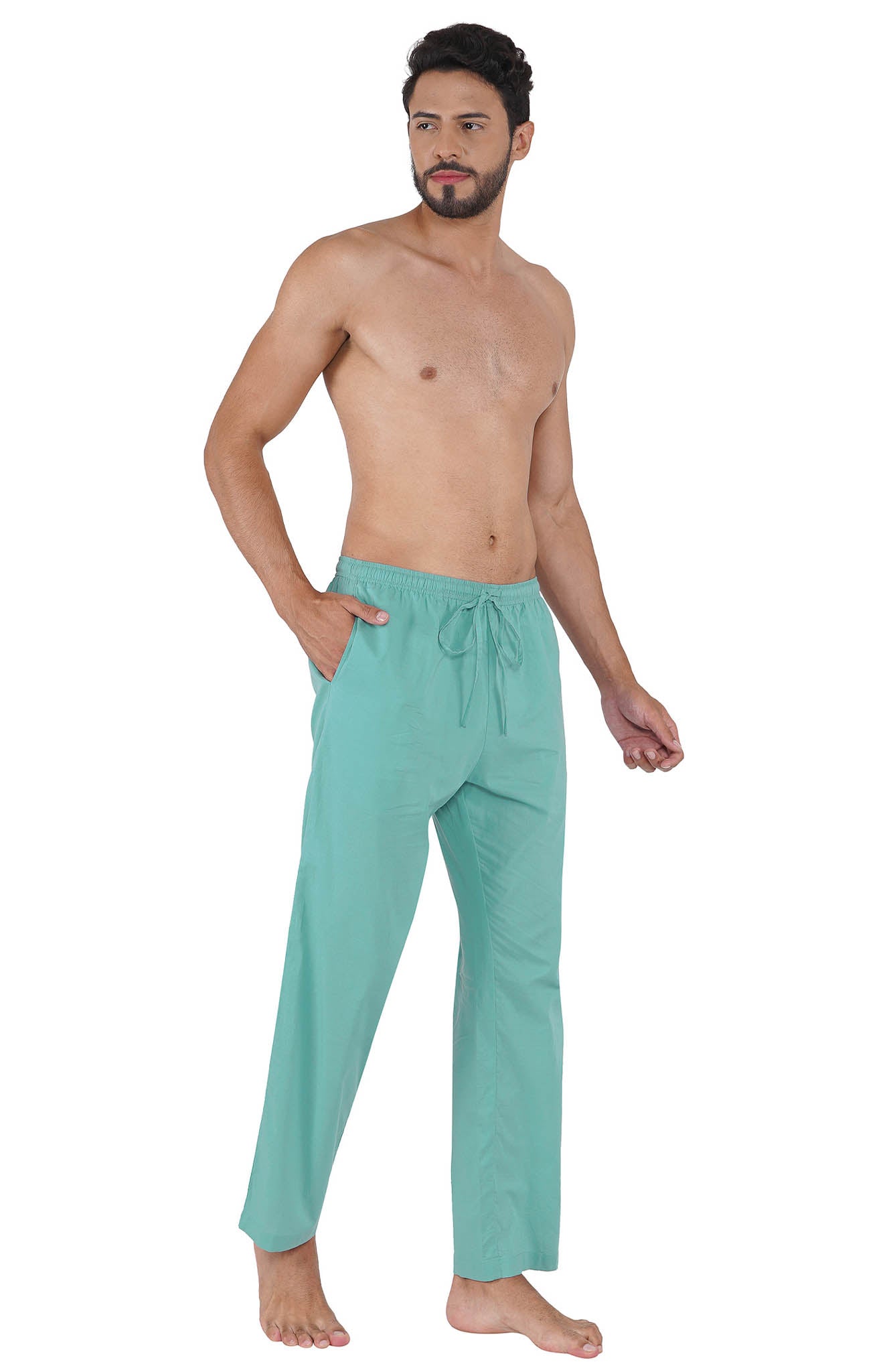 Aqua Marine | Lounge Wear Set | 100% Cotton | Luxeliv Men