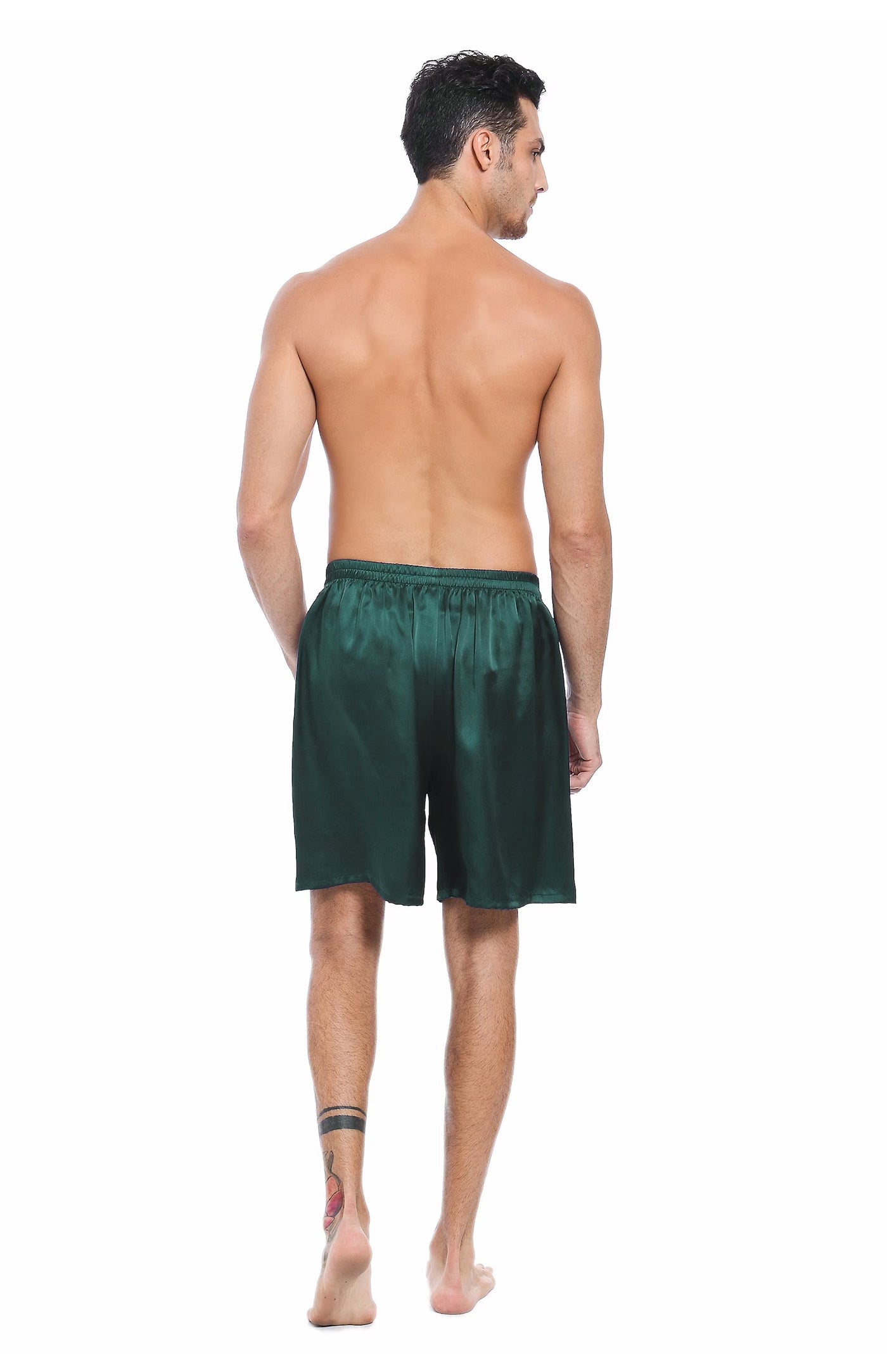 Forest Breeze Green Satin Touch Men's Comfort Boxers