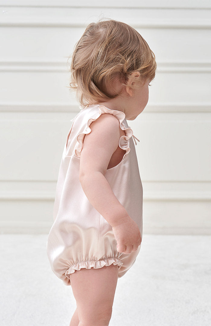 Silky Snuggle Romper | Satin Kids Wear