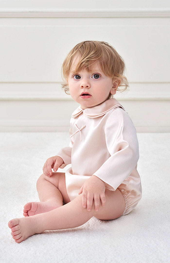 Twinkle Tuck Romper | Satin Kids Wear