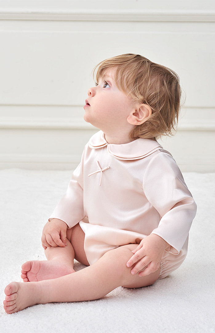 Twinkle Tuck Romper | Satin Kids Wear