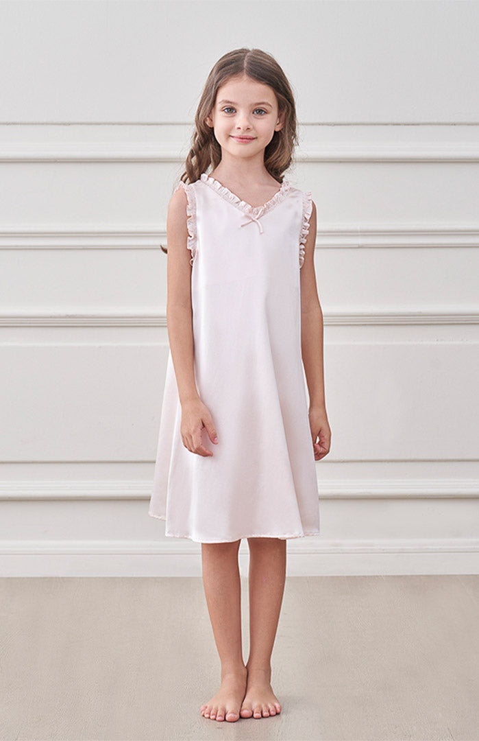Angel Dress – Premium Satin Nightwear for Girls