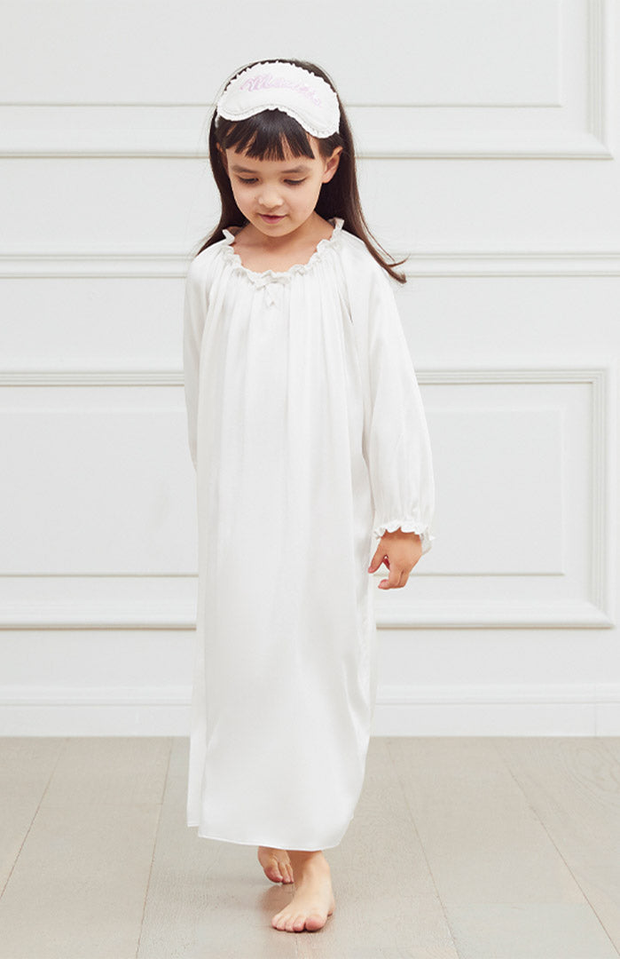 Lush Dream Satin Nightgown – Kids Luxury Nightwear