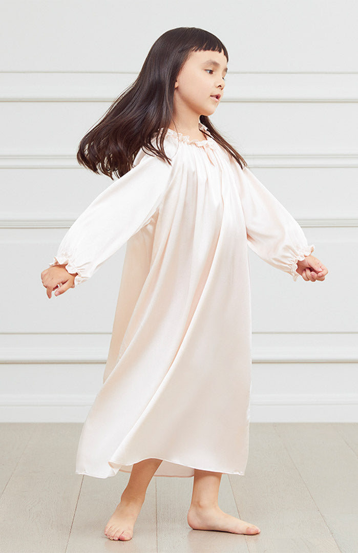 Lush Dream Satin Nightgown – Kids Luxury Nightwear