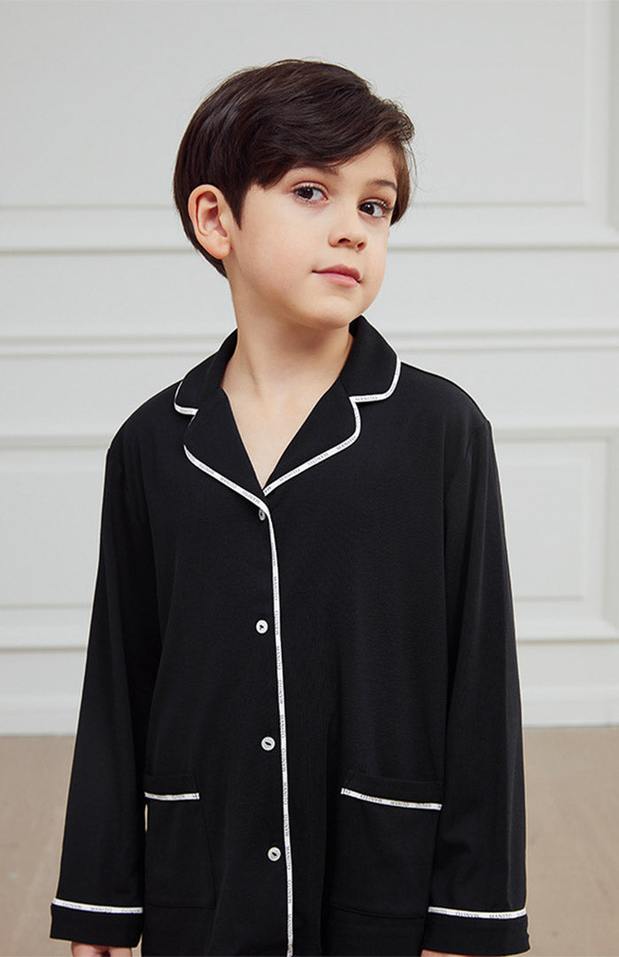 Midnight Cloud Kids PJ Set | Luxe Unisex Sleepwear