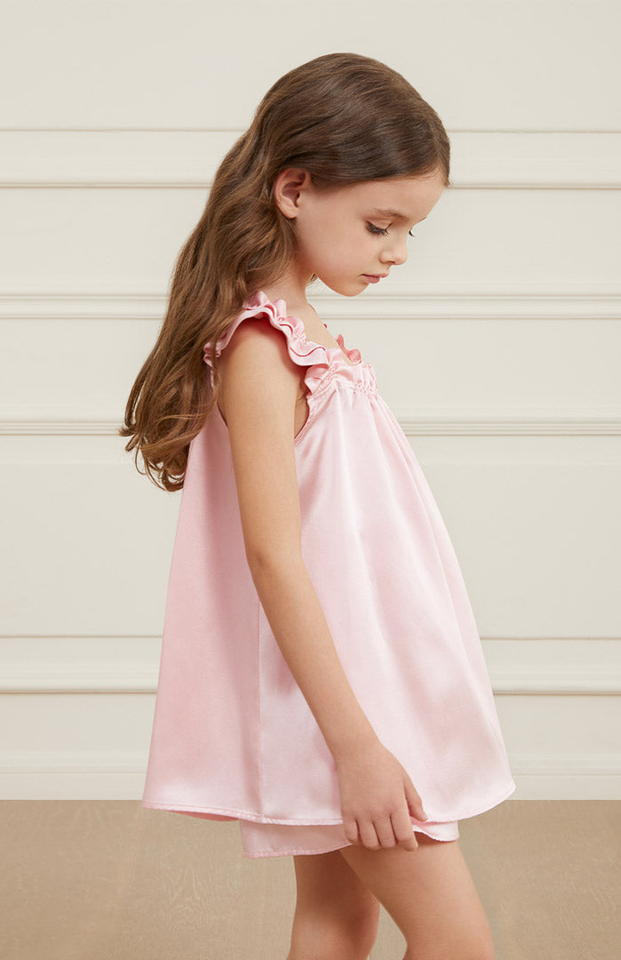 Sunshine Ruffle Loungewear Set | Luxe Sleepwear for Kids
