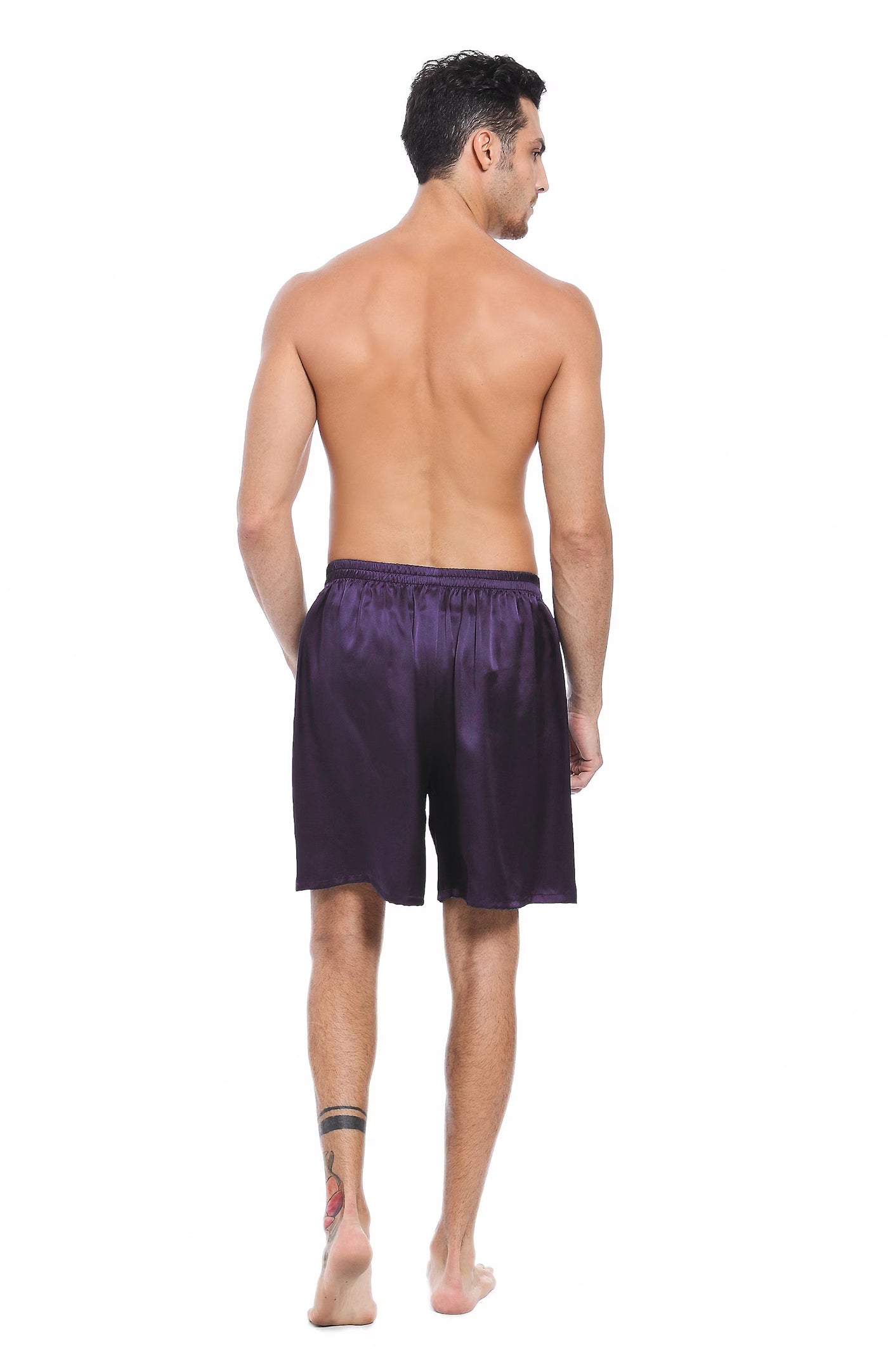Purple Aura Satin Touch Men's Comfort Boxers