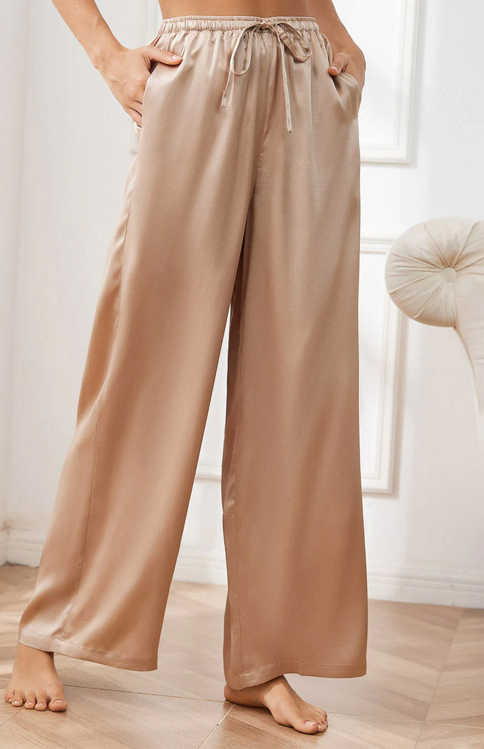 Gold Satin Drape | Comfort Lounge Pyjamas
