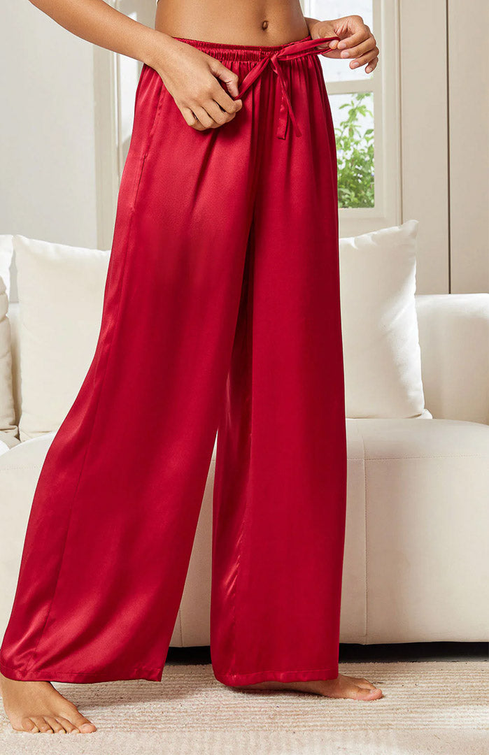 Red Satin Drape | Comfort Lounge Pyjamas