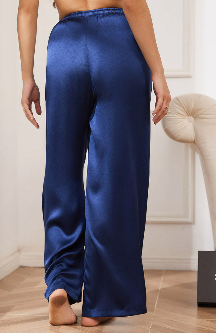 Blue Satin Drape | Comfort Lounge Pyjamas