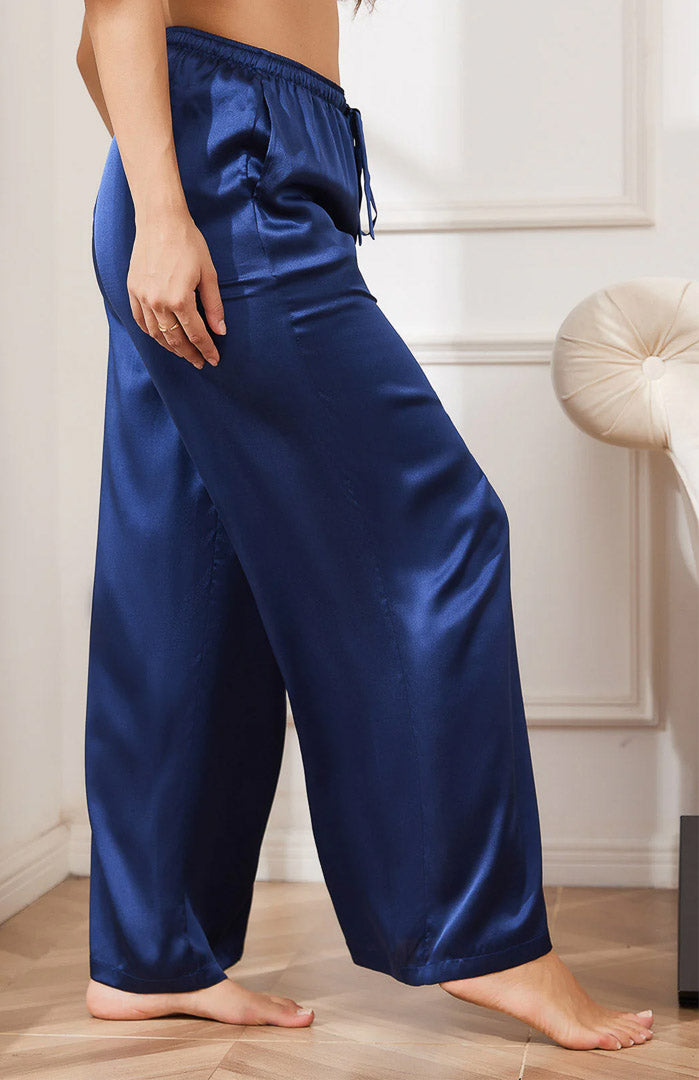 Blue Satin Drape | Comfort Lounge Pyjamas