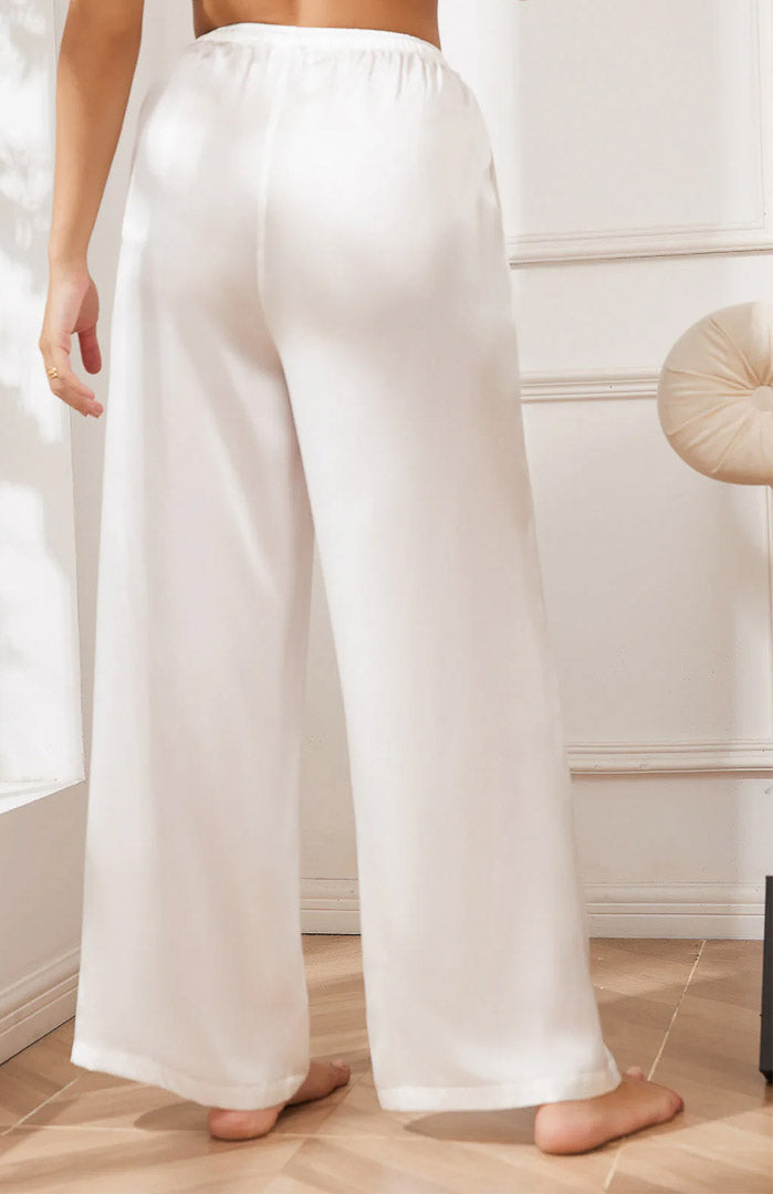 White Satin Drape | Comfort Lounge Pyjamas
