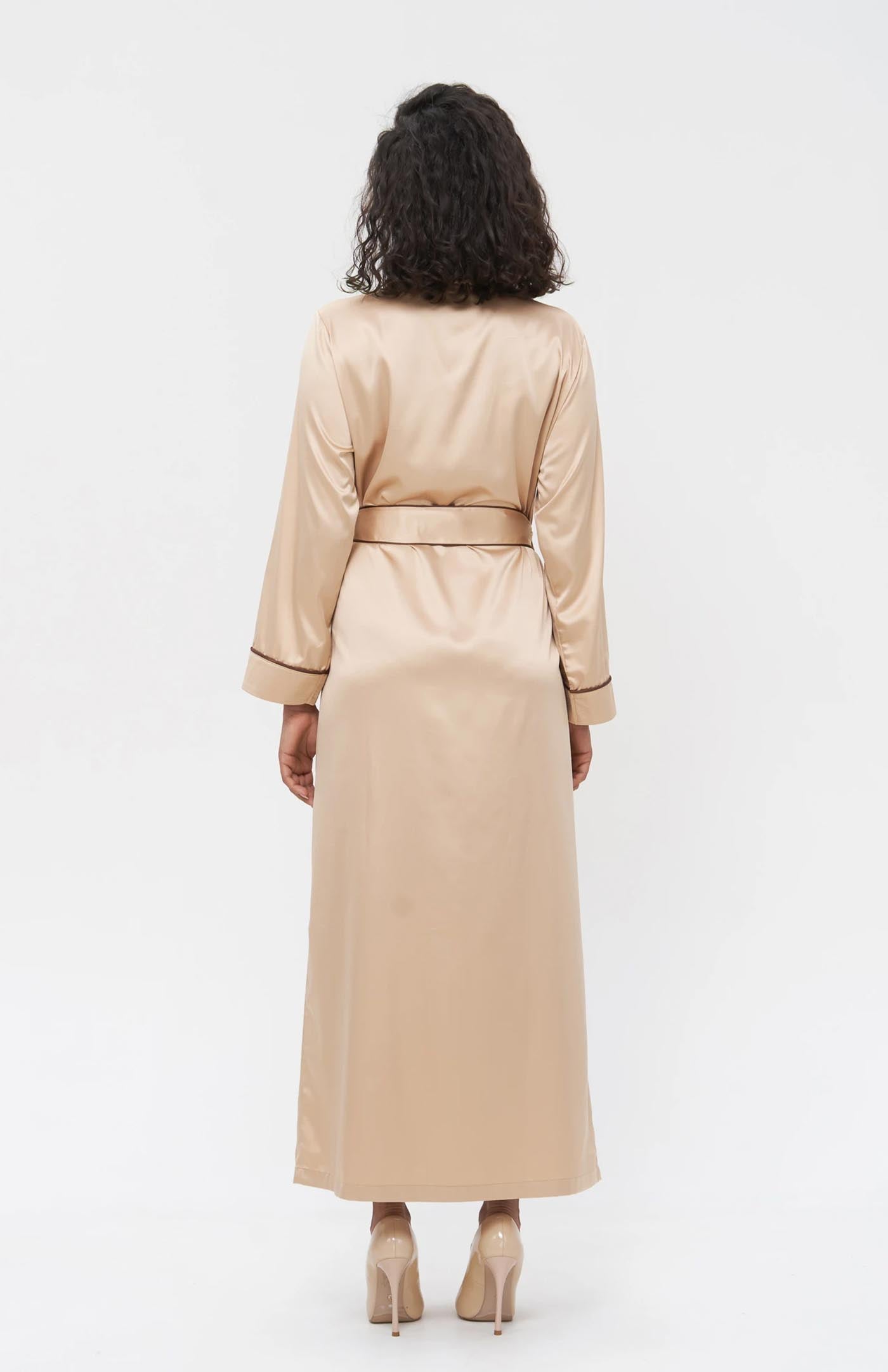 Goddess Gold | Gold Satin Robe