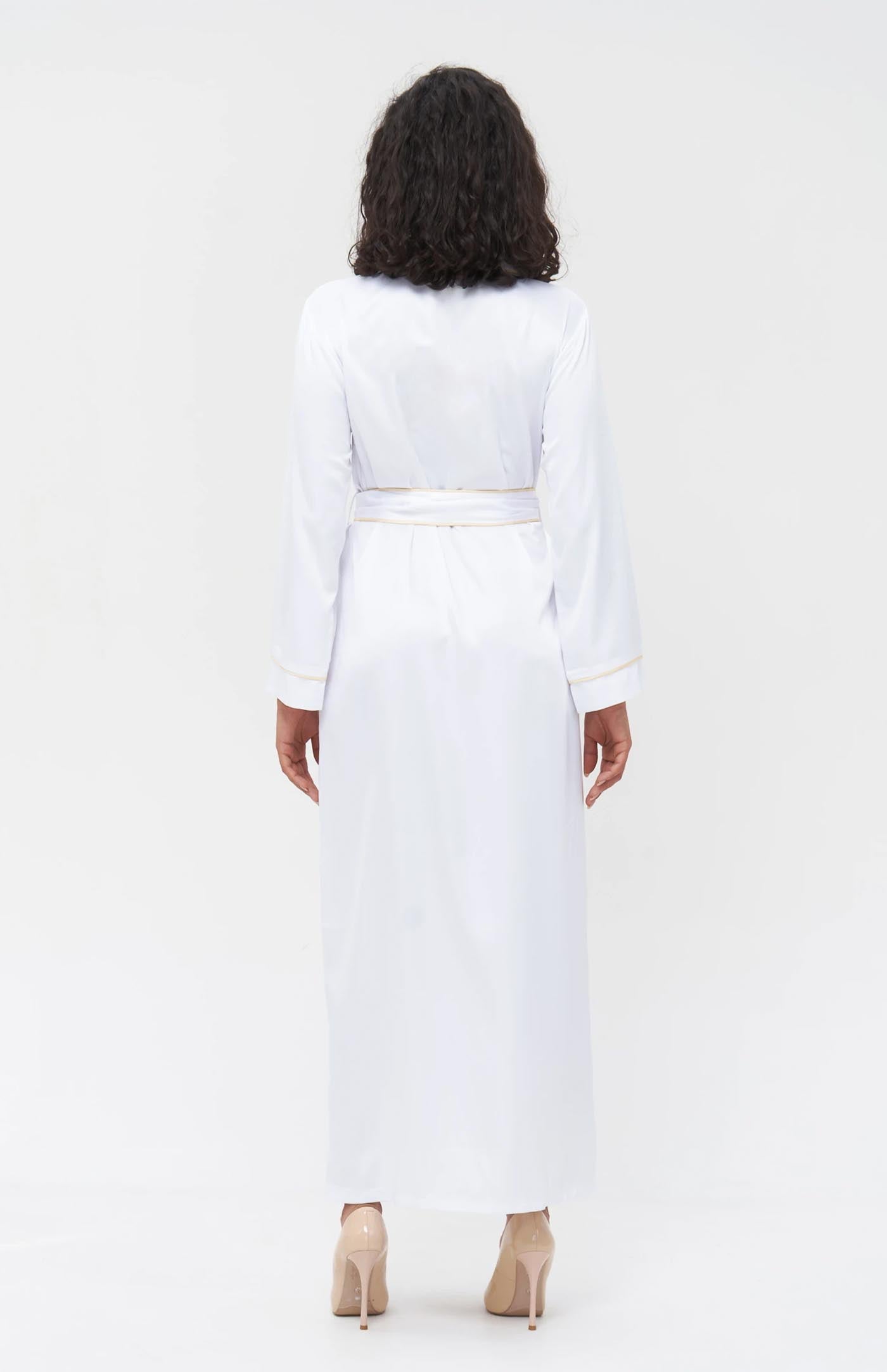 White Wonder | White Satin Robe