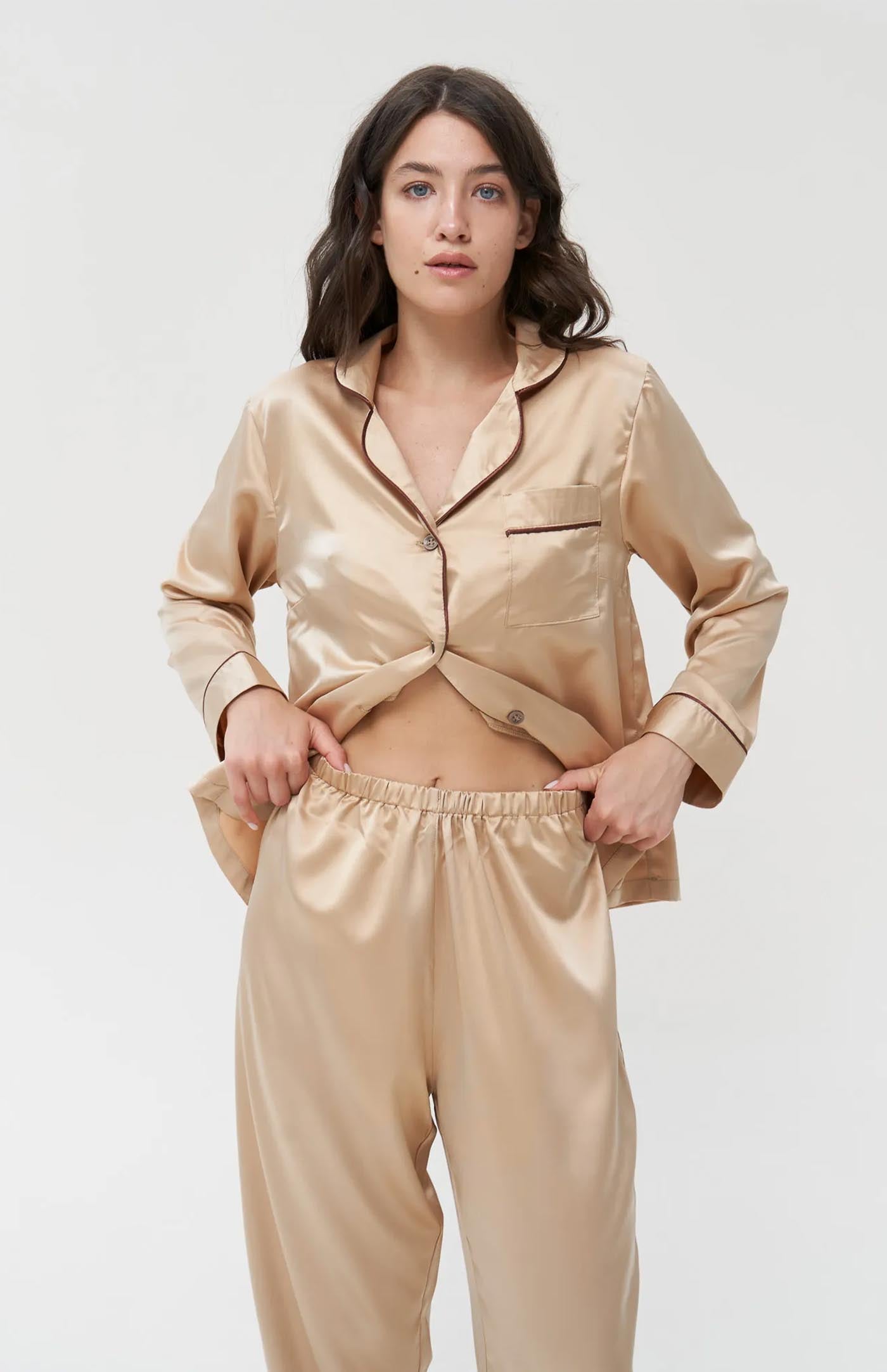 Golden Aura Loungewear | Gold Wedding Loungewear
