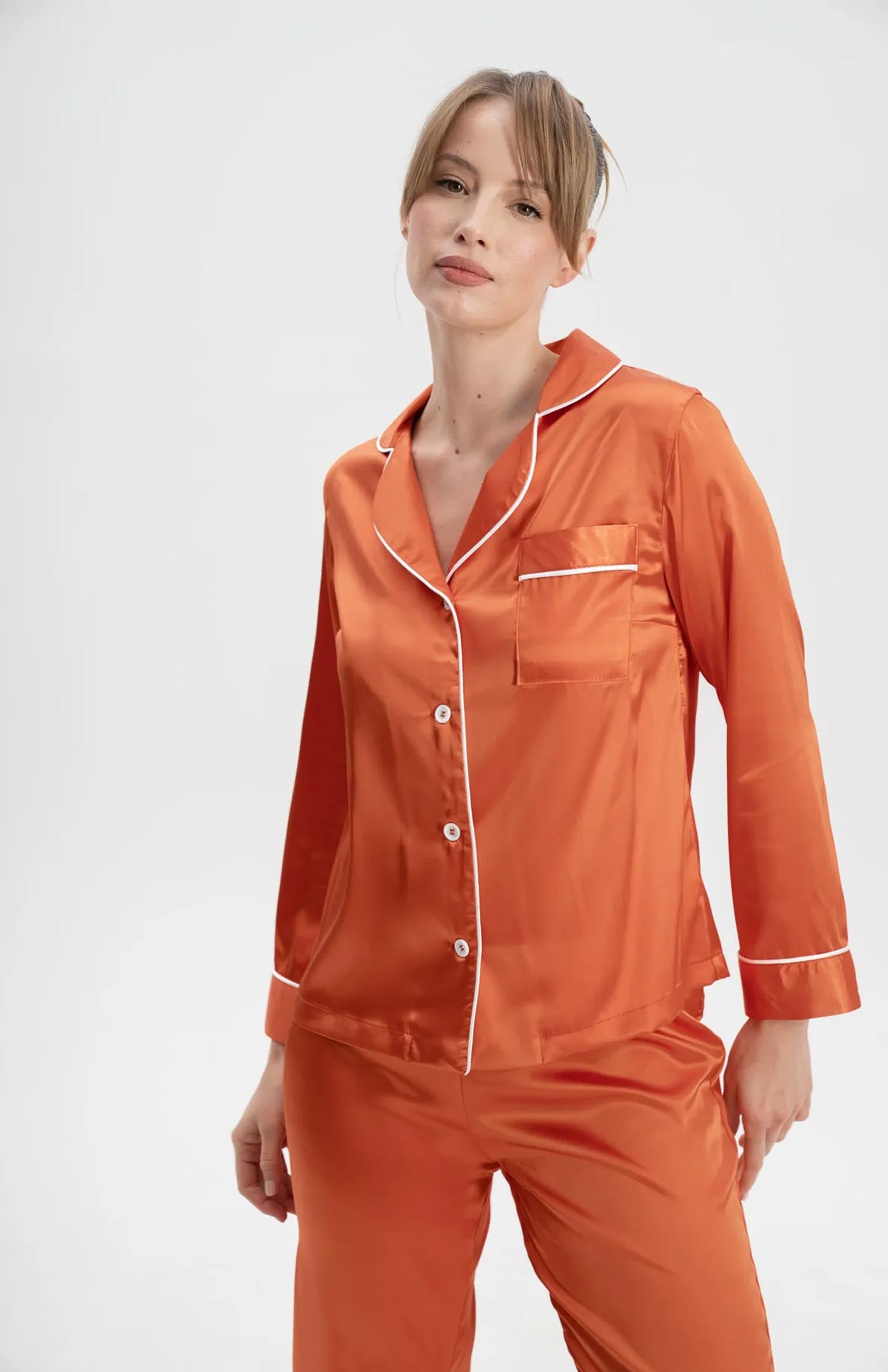 Amber Aura Loungewear | Orange Bridal Loungewear