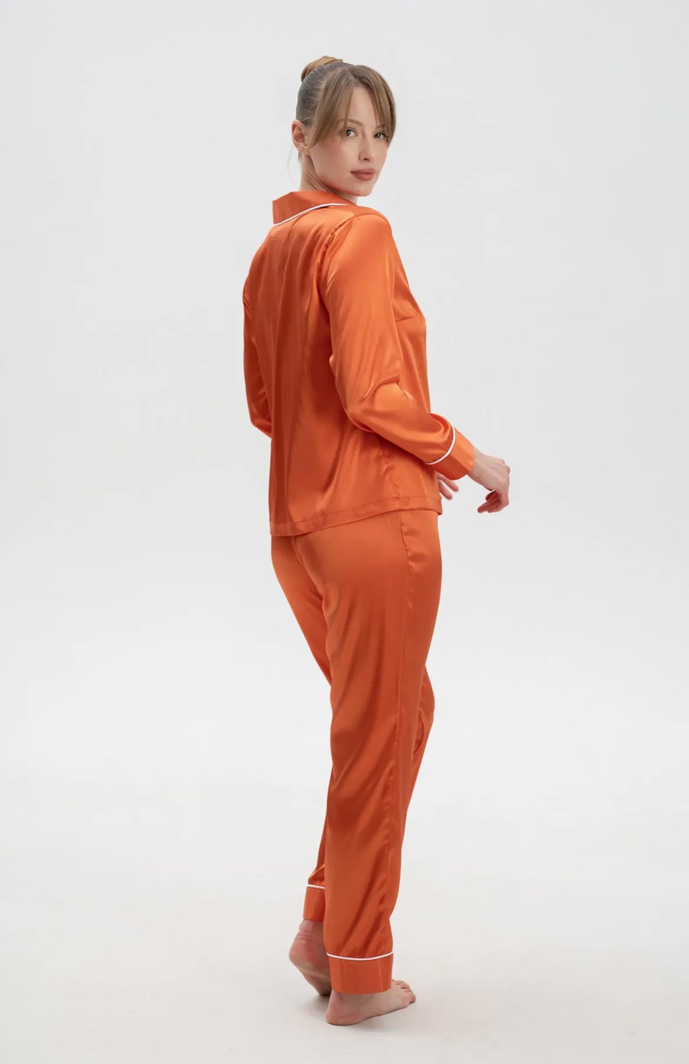 Amber Aura Loungewear | Orange Bridal Loungewear