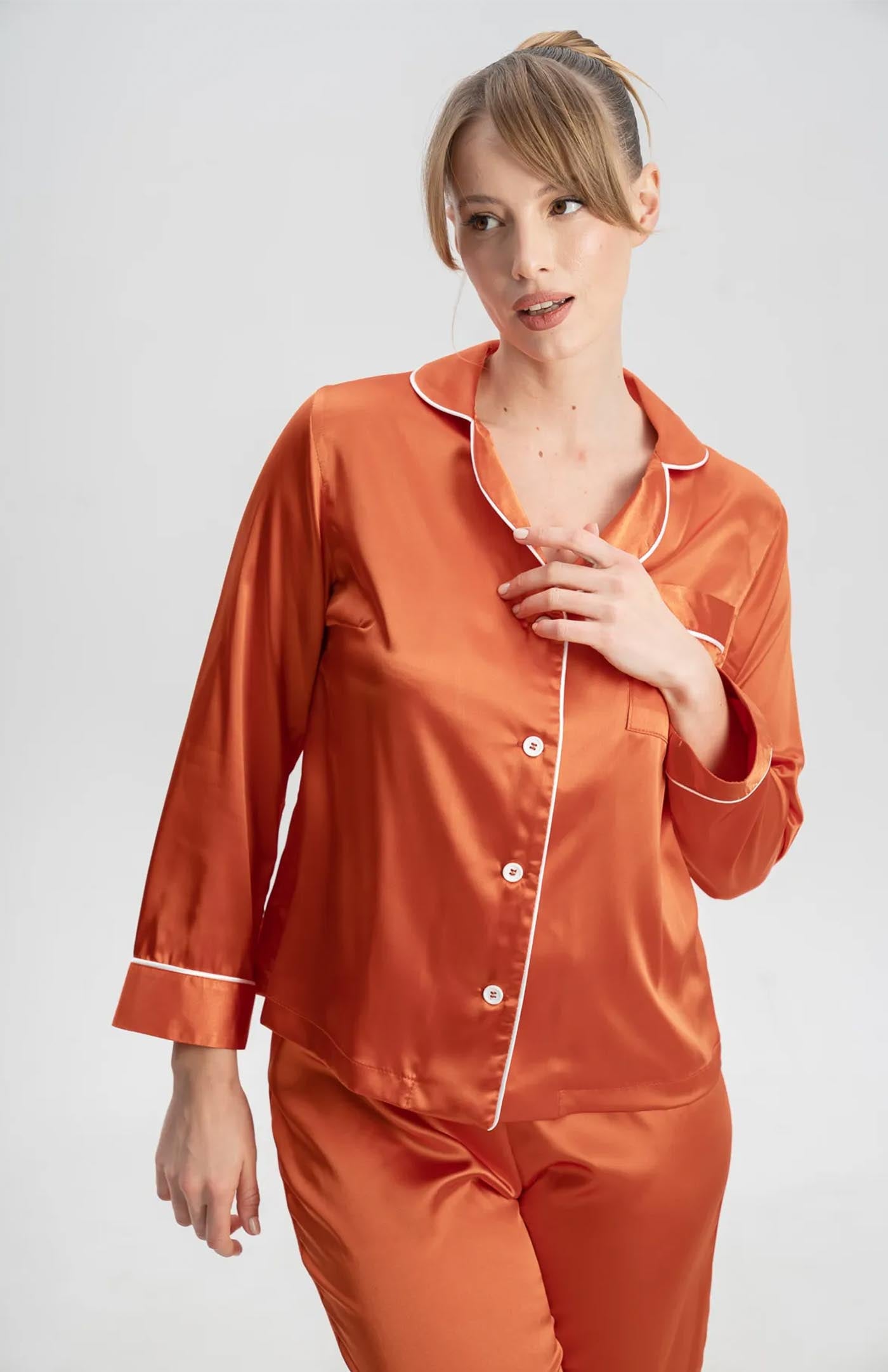 Amber Aura Loungewear | Orange Bridal Loungewear
