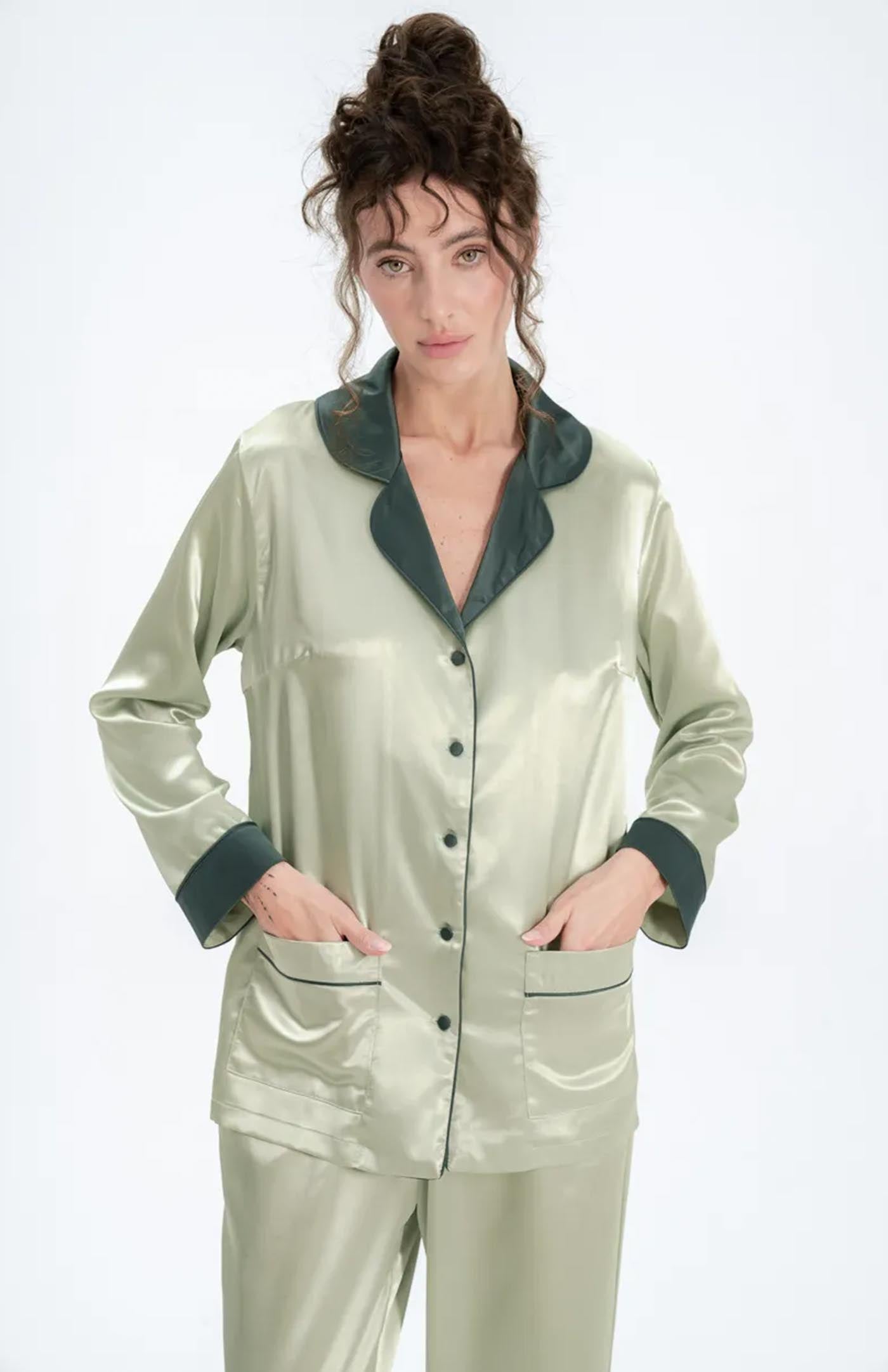 Green Goddess | Ivory Bridal Loungewear