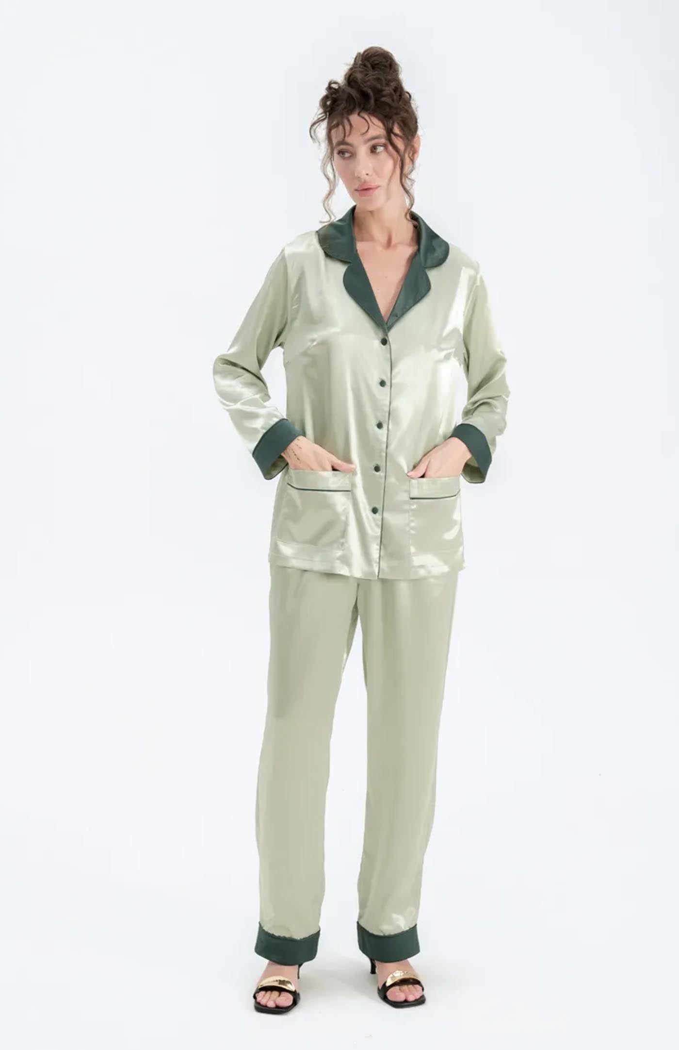 Green Goddess | Ivory Bridal Loungewear