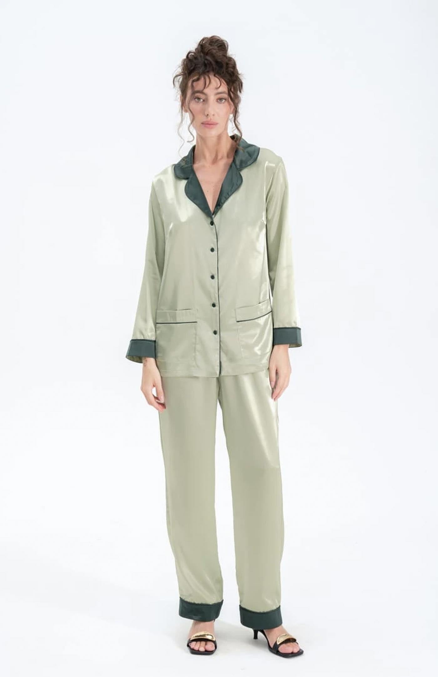 Green Goddess | Ivory Bridal Loungewear