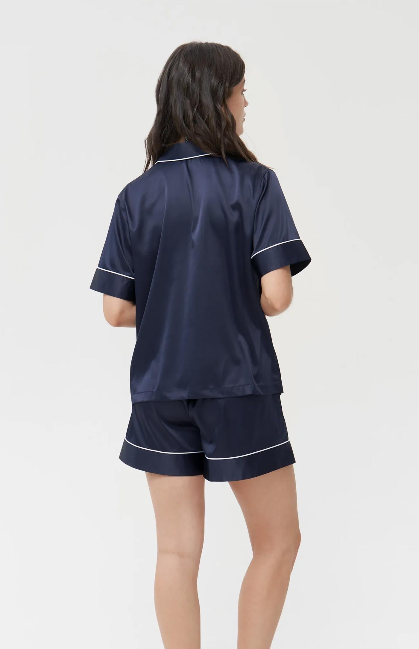 Starry Night Silk | Navy Bridal Loungewear
