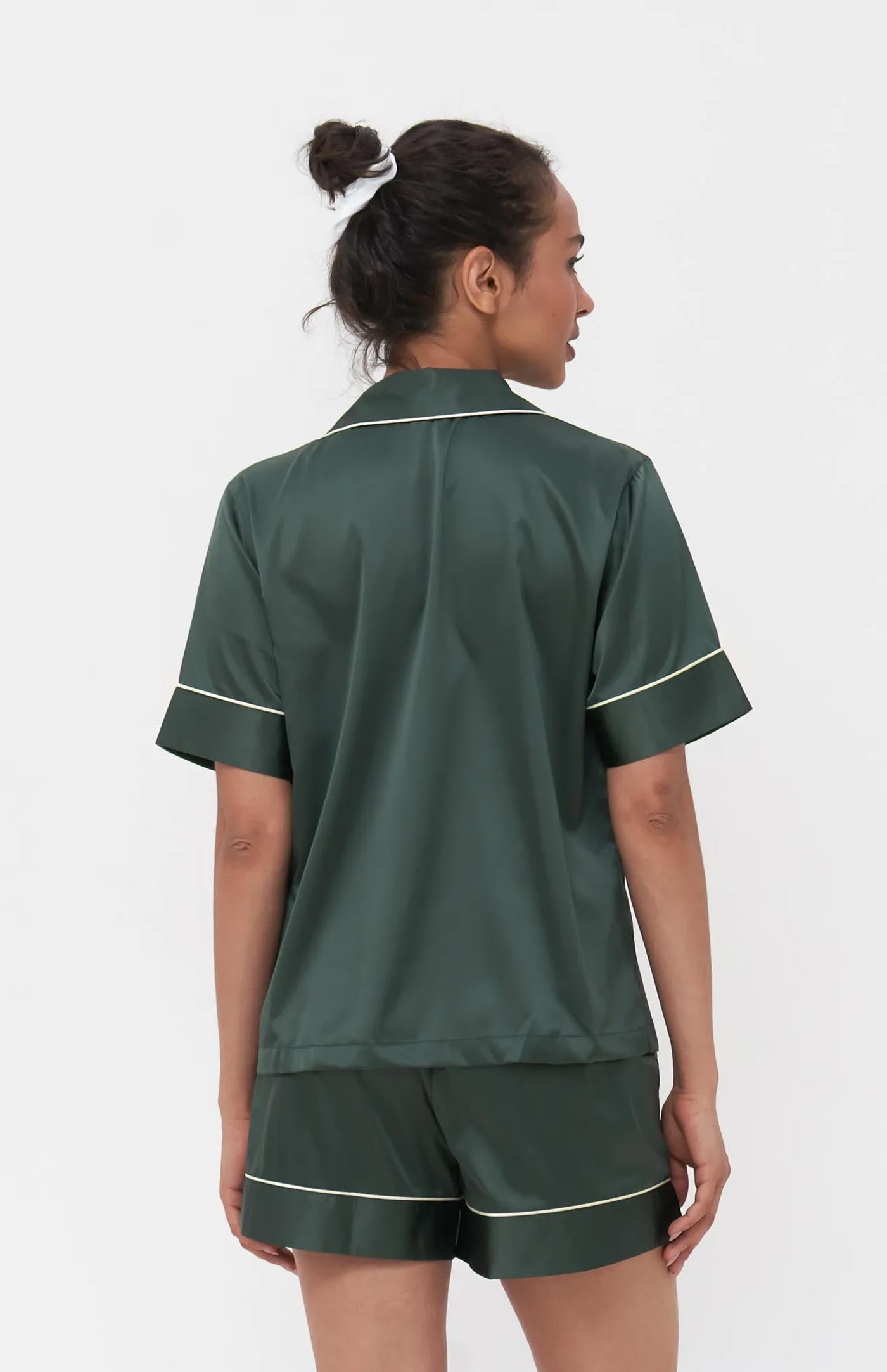 Evergreen Embrace | Green Bridal Loungewear