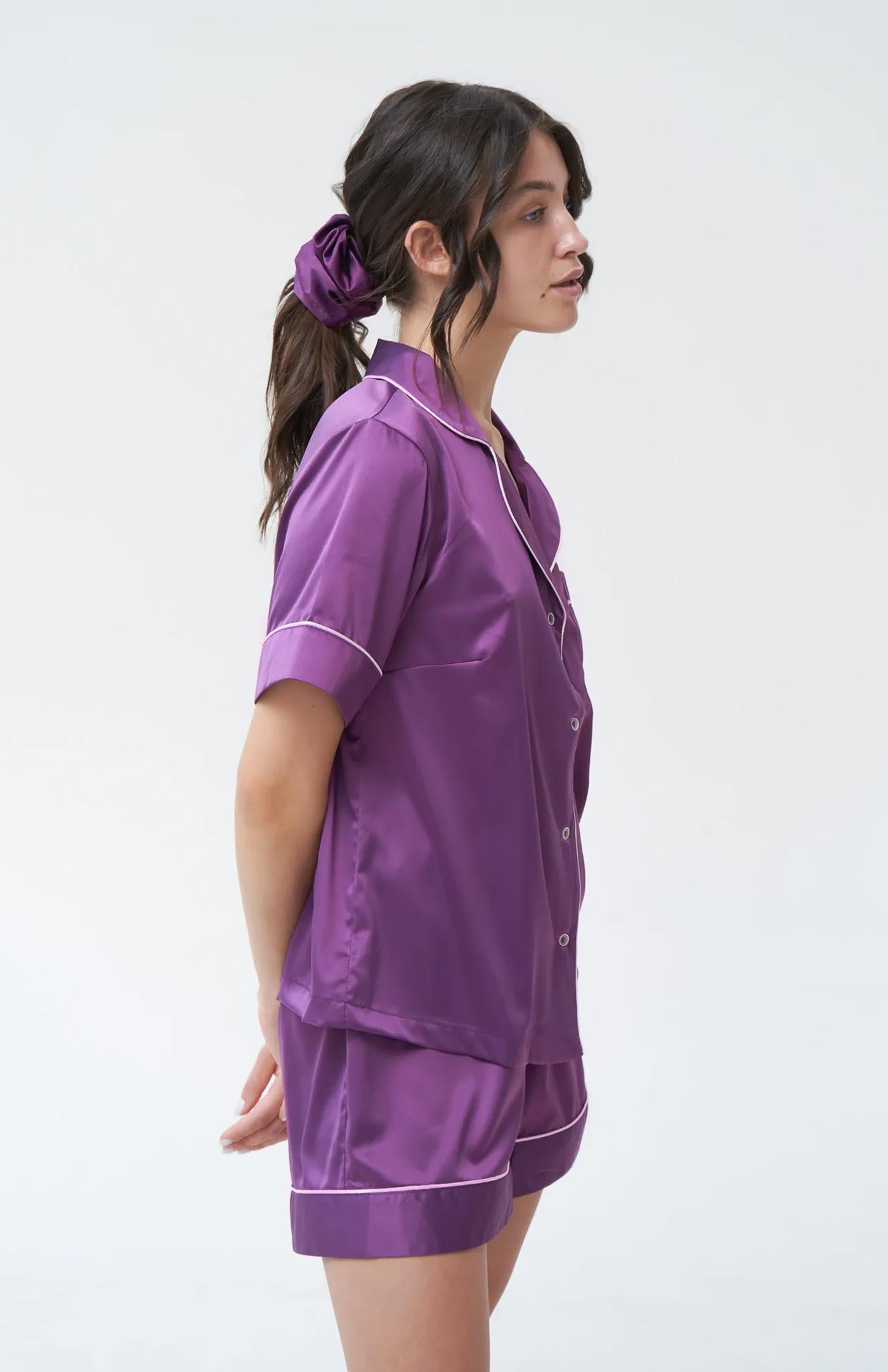 Purple Elegance | Purple Bridal Loungewear