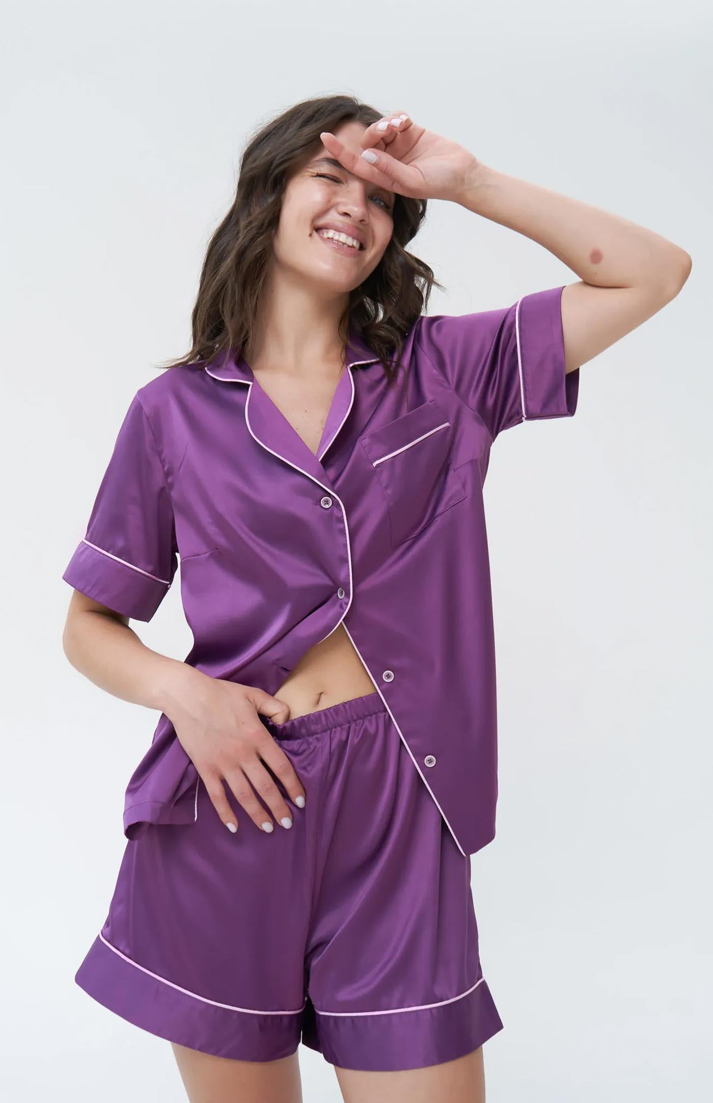 Purple Elegance | Purple Bridal Loungewear