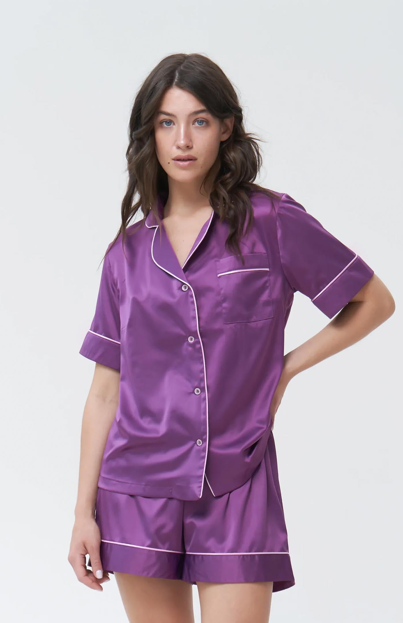 Purple Elegance | Purple Bridal Loungewear