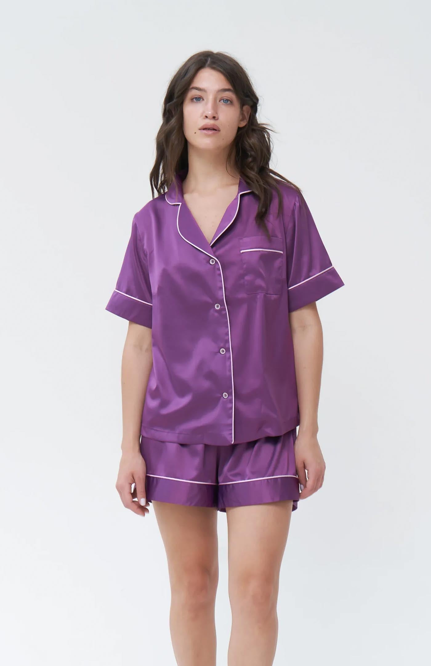 Purple Elegance | Purple Bridal Loungewear