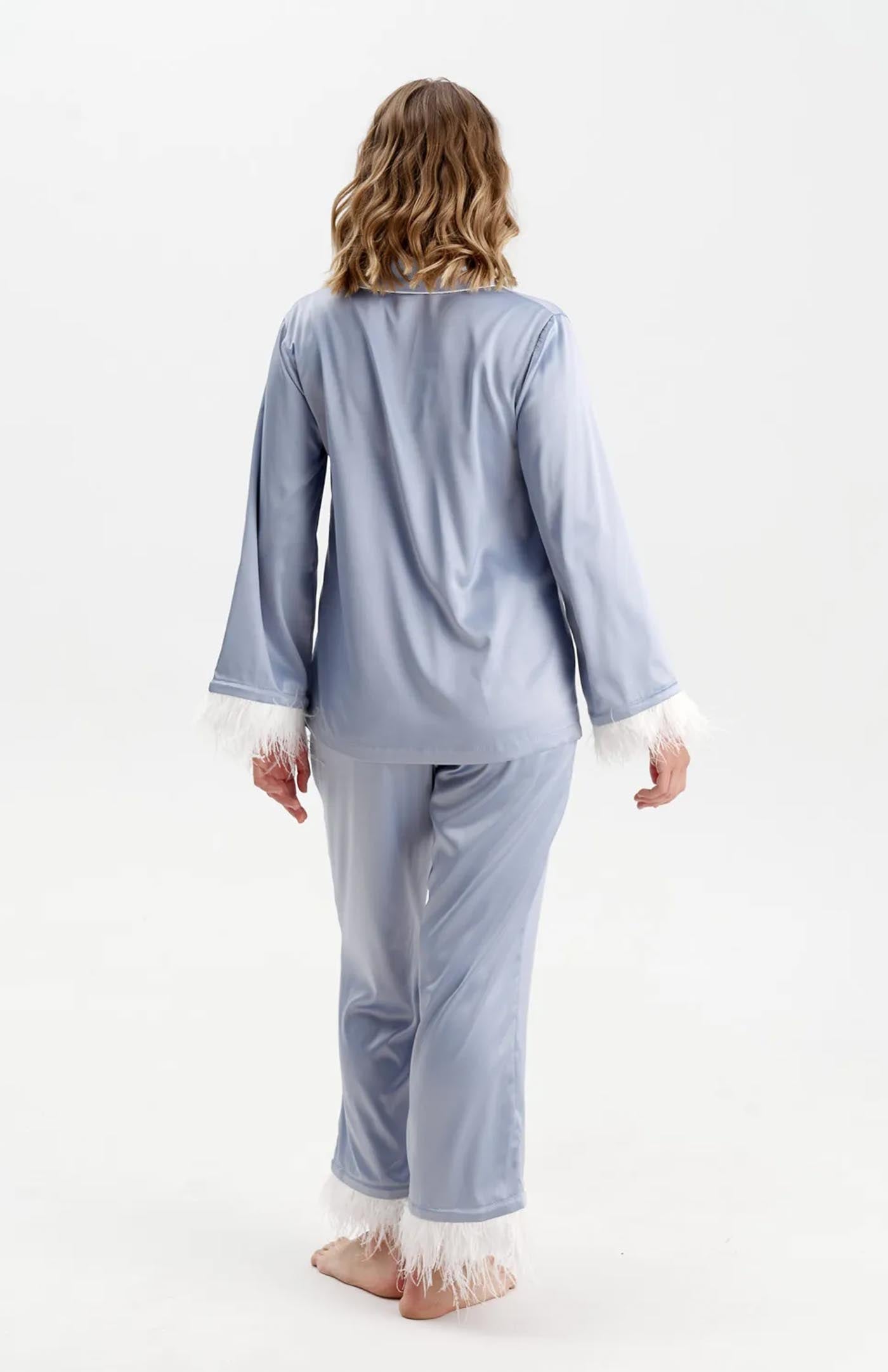 Celestial Bride | Baby Blue Bridal Loungewear