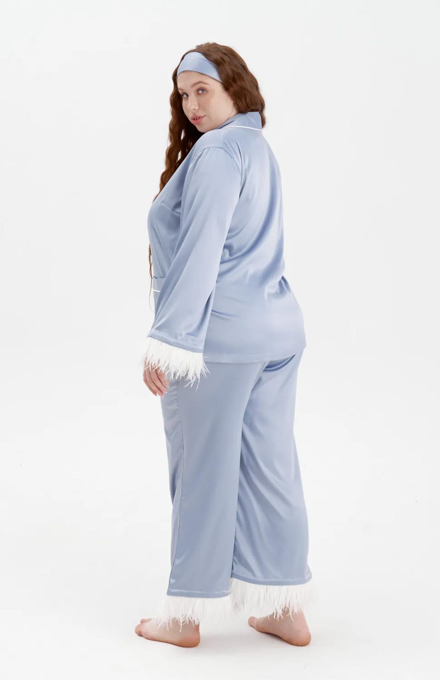Celestial Bride | Baby Blue Bridal Loungewear